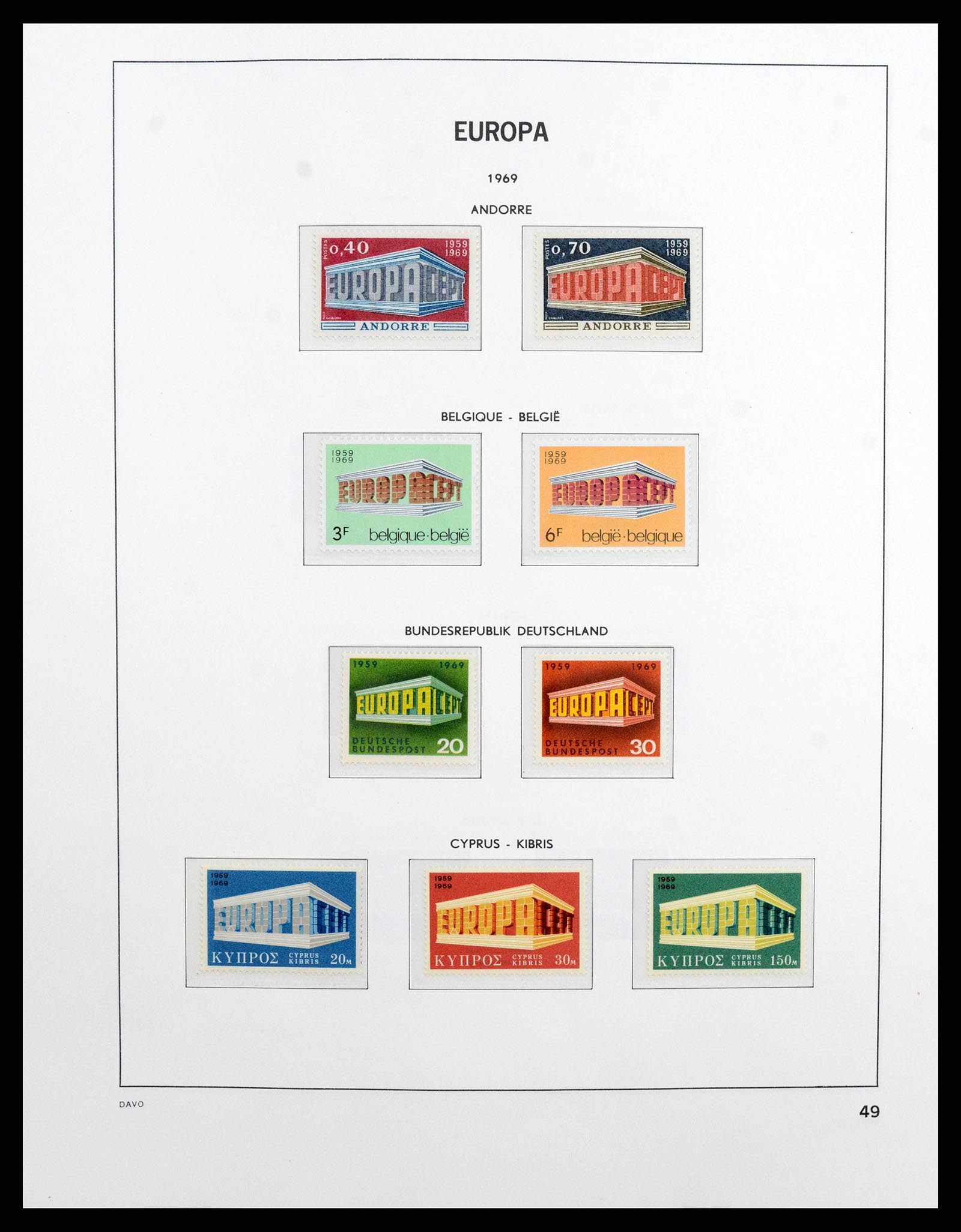 38260 0049 - Stamp collection 38260 Europa CEPT 1949-2015!