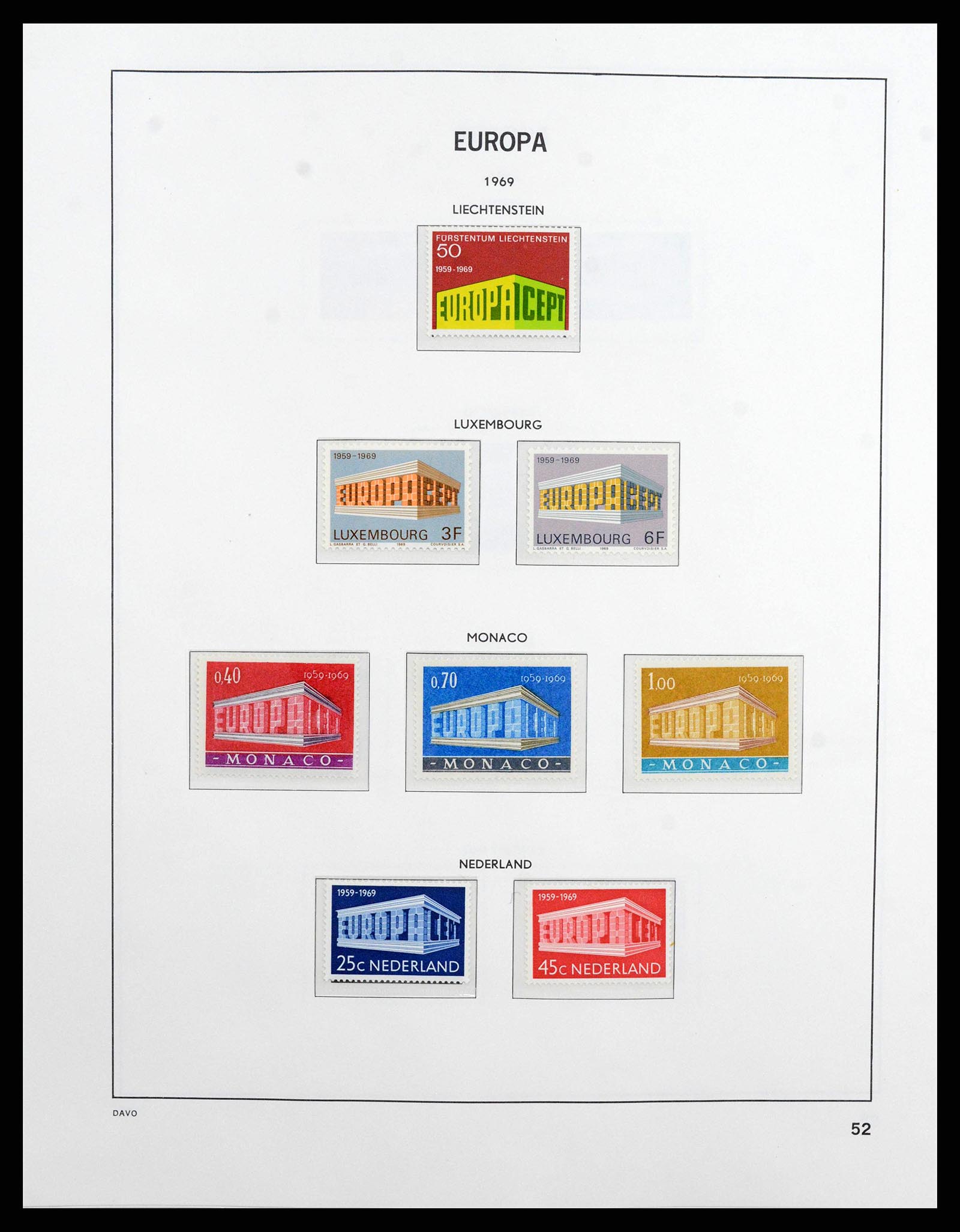 38260 0052 - Stamp collection 38260 Europa CEPT 1949-2015!