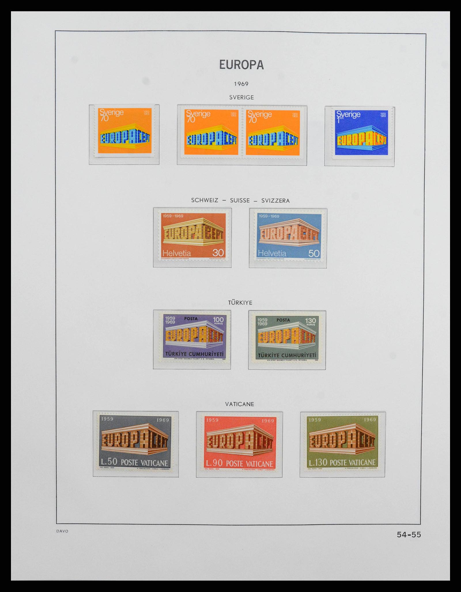 38260 0054 - Stamp collection 38260 Europa CEPT 1949-2015!