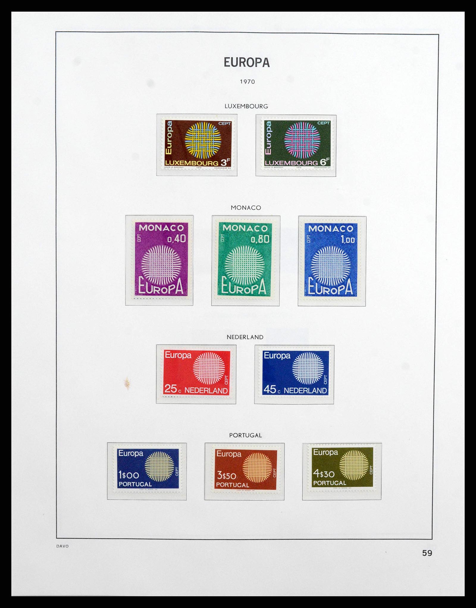 38260 0058 - Stamp collection 38260 Europa CEPT 1949-2015!
