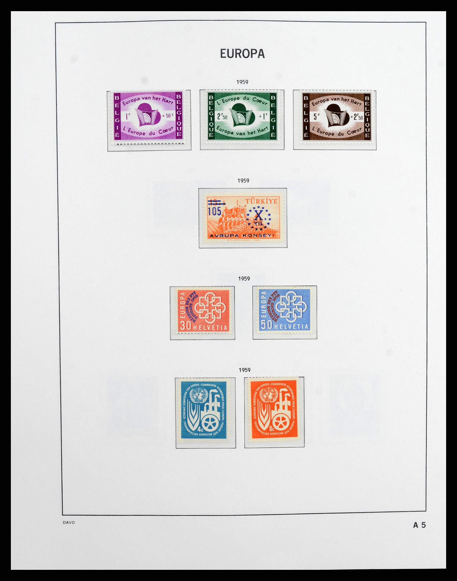 38260 0074 - Postzegelverzameling 38260 Europa CEPT 1949-2015!