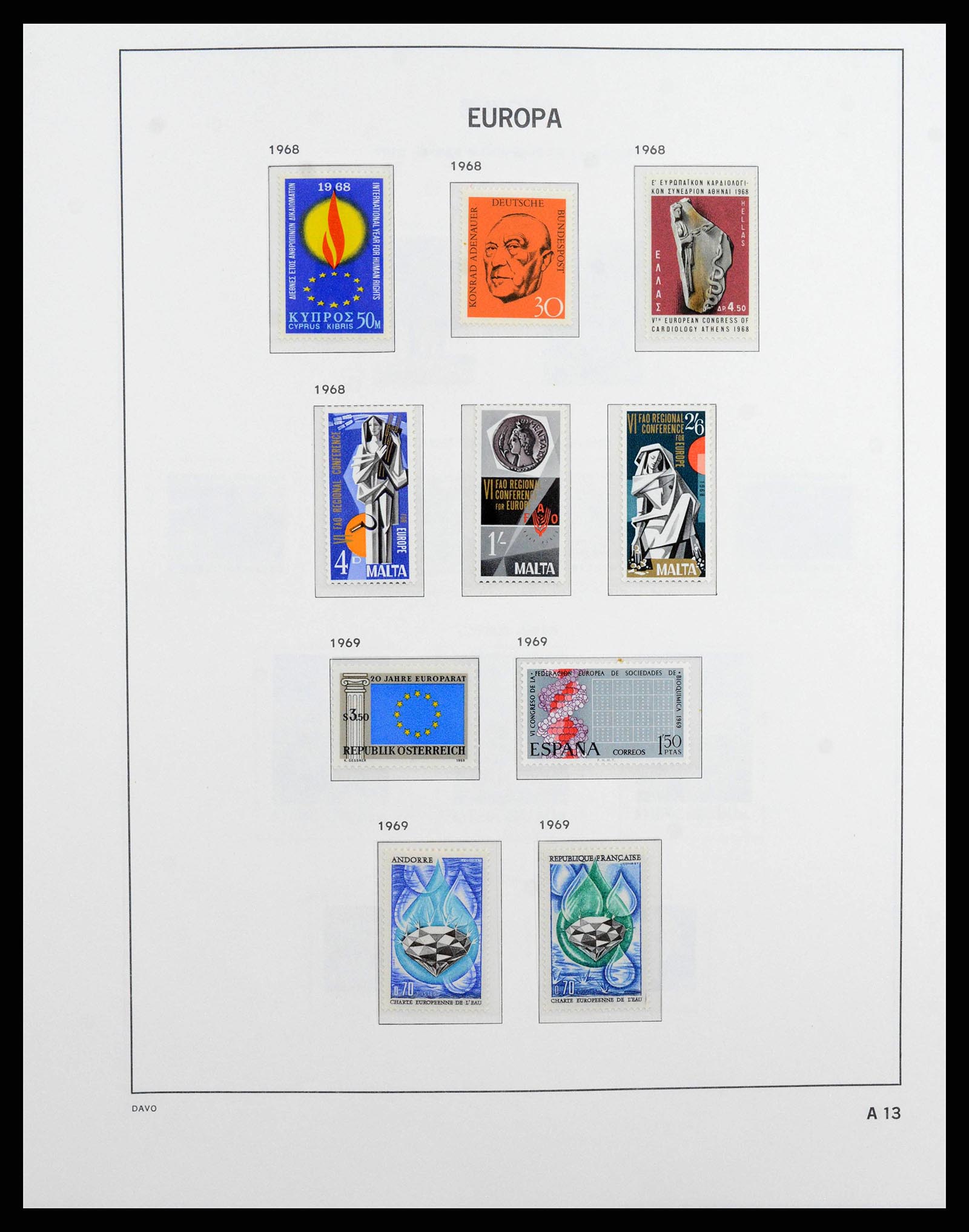 38260 0082 - Postzegelverzameling 38260 Europa CEPT 1949-2015!