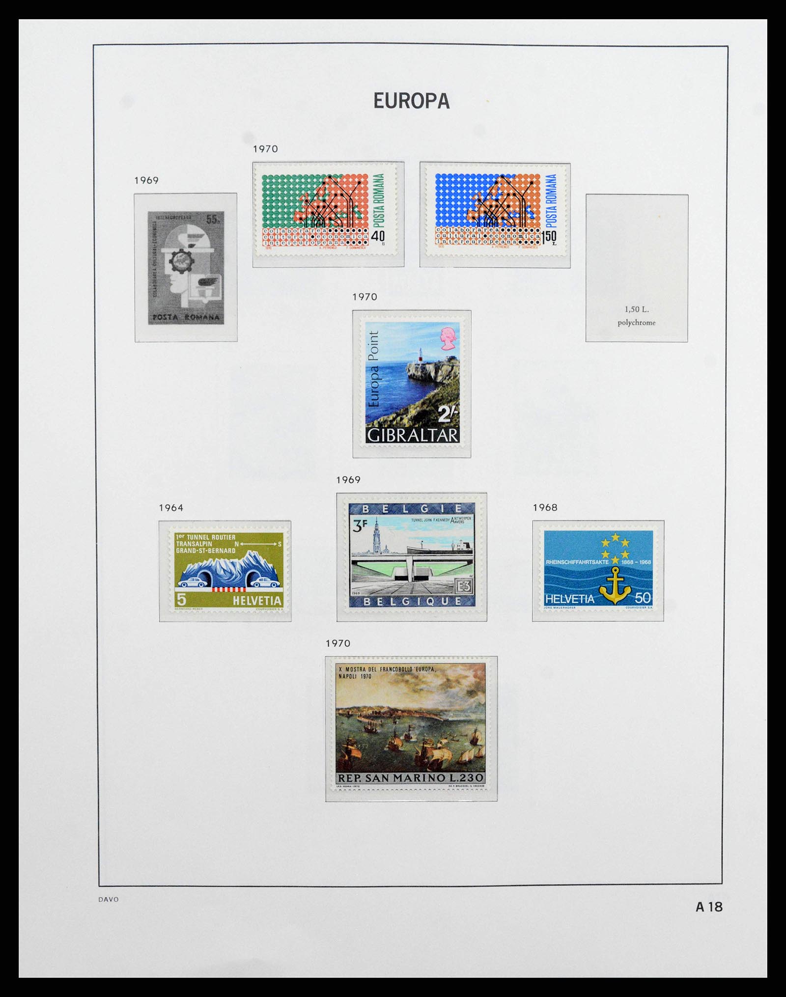 38260 0087 - Postzegelverzameling 38260 Europa CEPT 1949-2015!