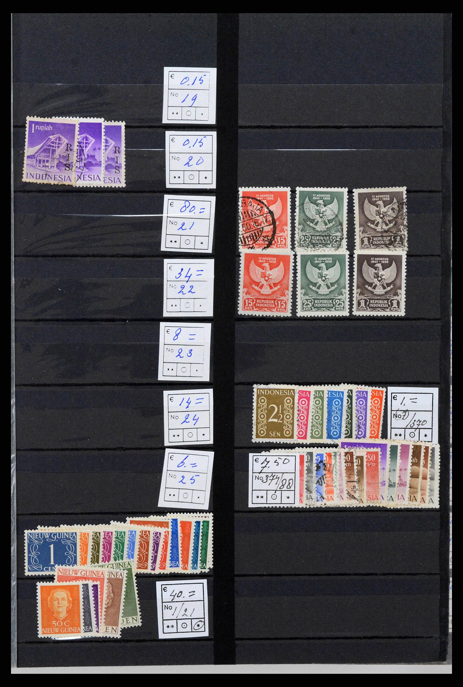 38261 0003 - Postzegelverzameling 38261 Nederlands Nieuw Guinea en Aruba 1950-2007