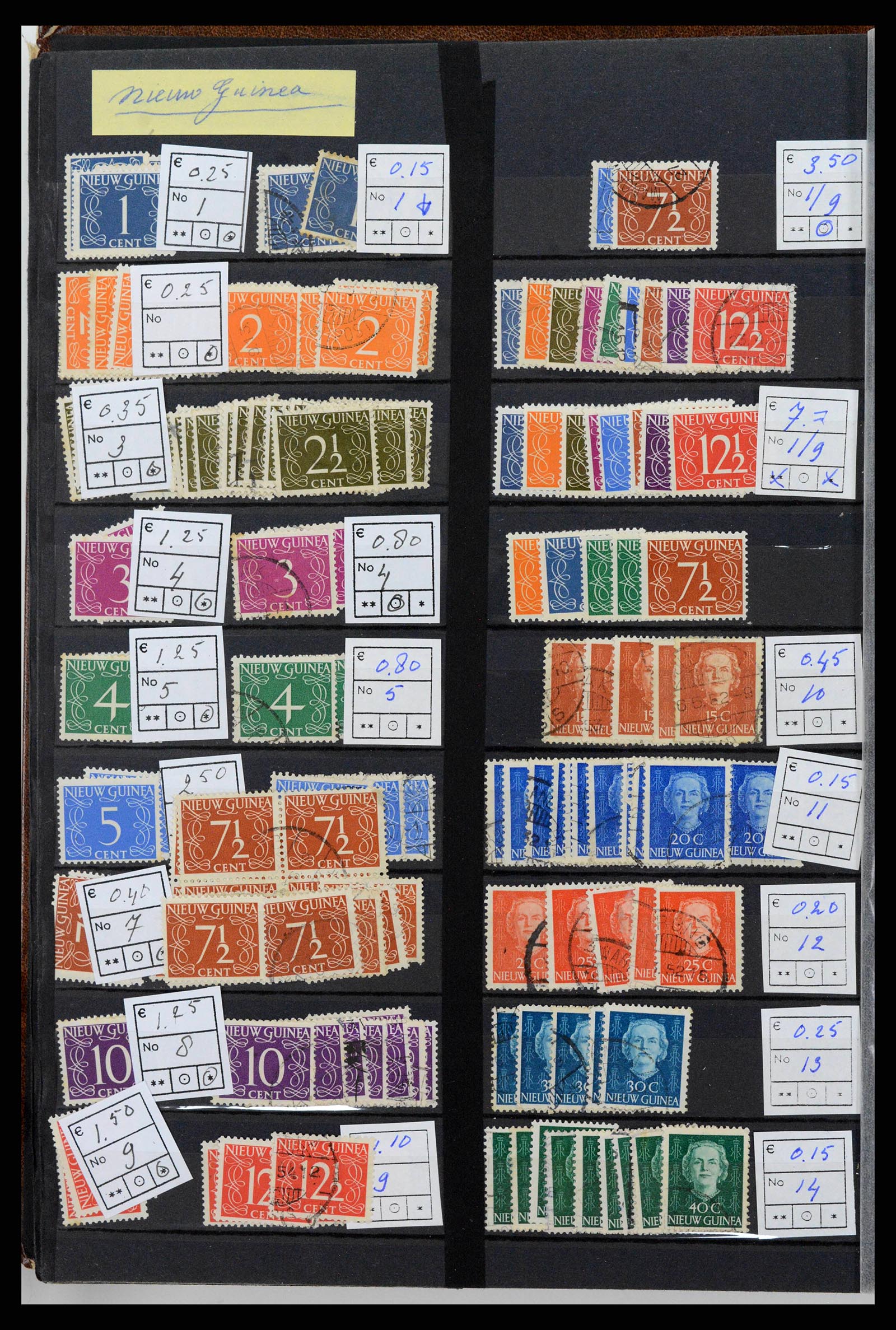 38261 0004 - Postzegelverzameling 38261 Nederlands Nieuw Guinea en Aruba 1950-2007