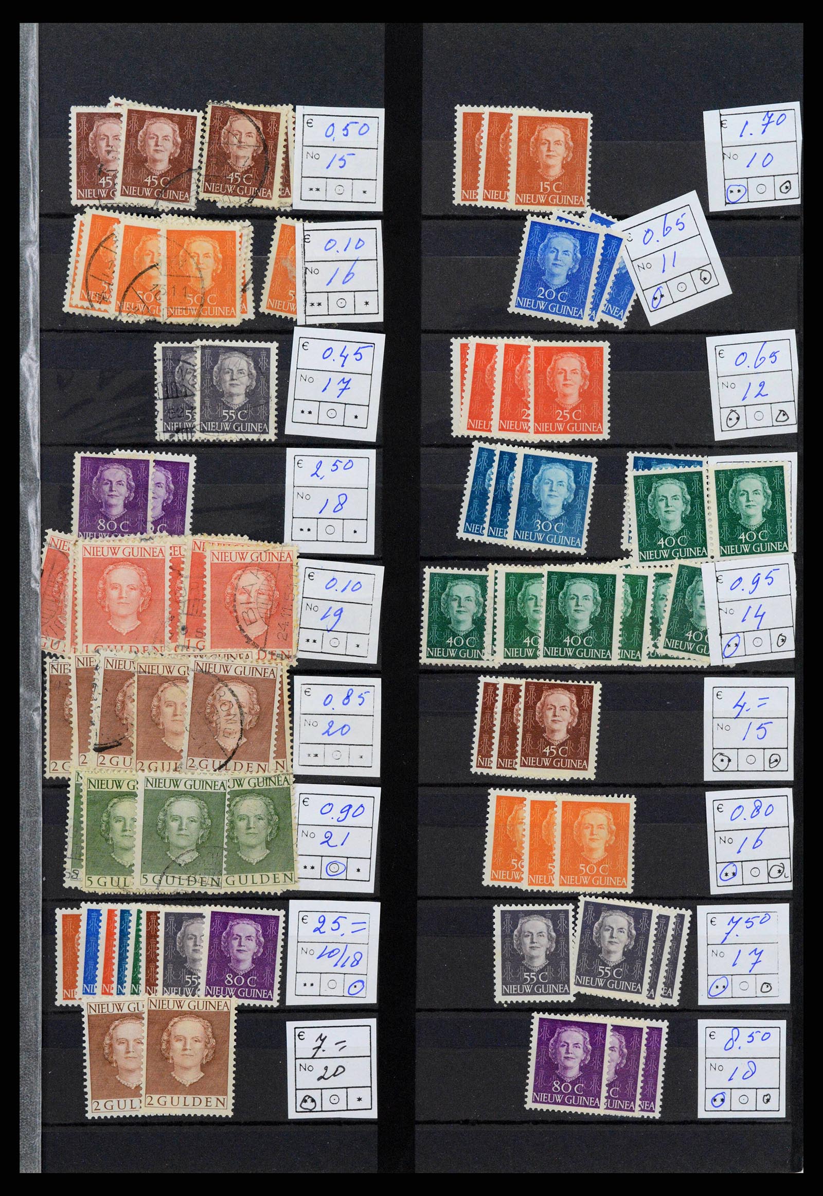 38261 0005 - Postzegelverzameling 38261 Nederlands Nieuw Guinea en Aruba 1950-2007