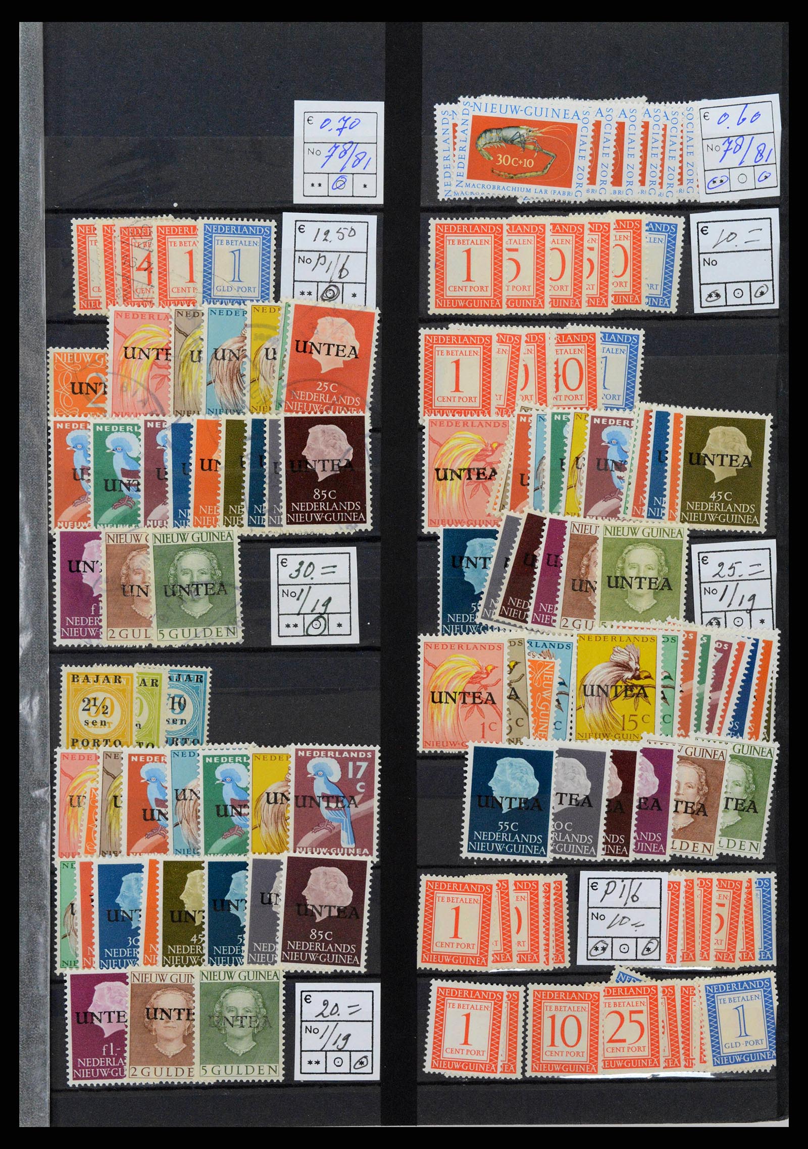38261 0013 - Postzegelverzameling 38261 Nederlands Nieuw Guinea en Aruba 1950-2007