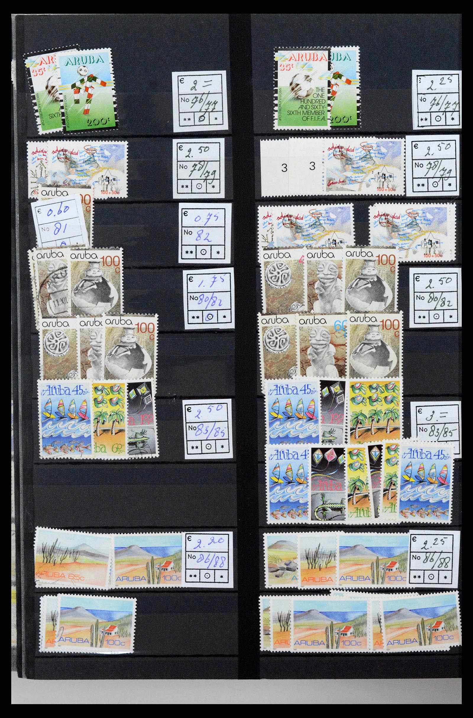 38261 0023 - Stamp collection 38261 Netherlands New Guinea and Aruba 1950-2007.