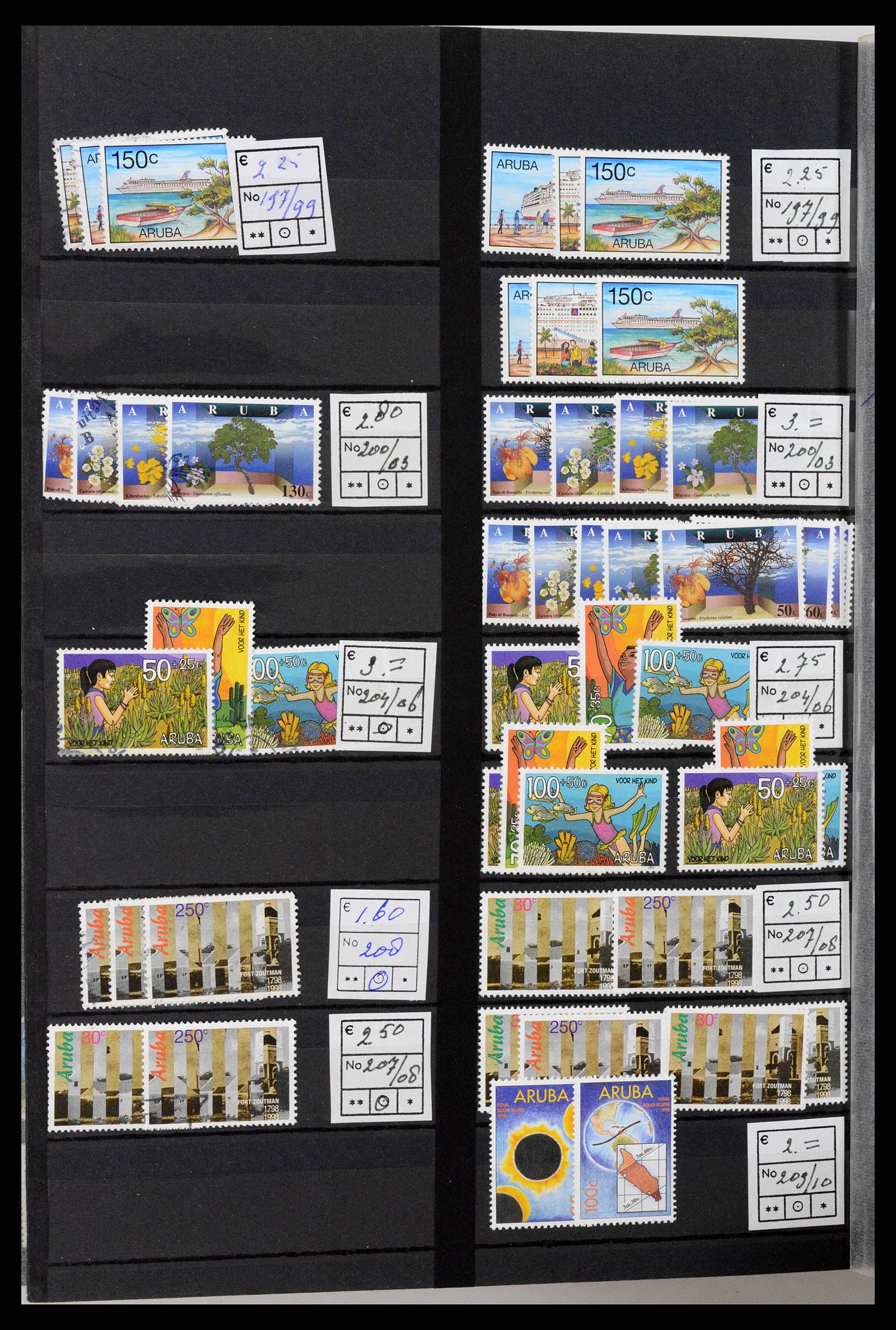 38261 0033 - Stamp collection 38261 Netherlands New Guinea and Aruba 1950-2007.