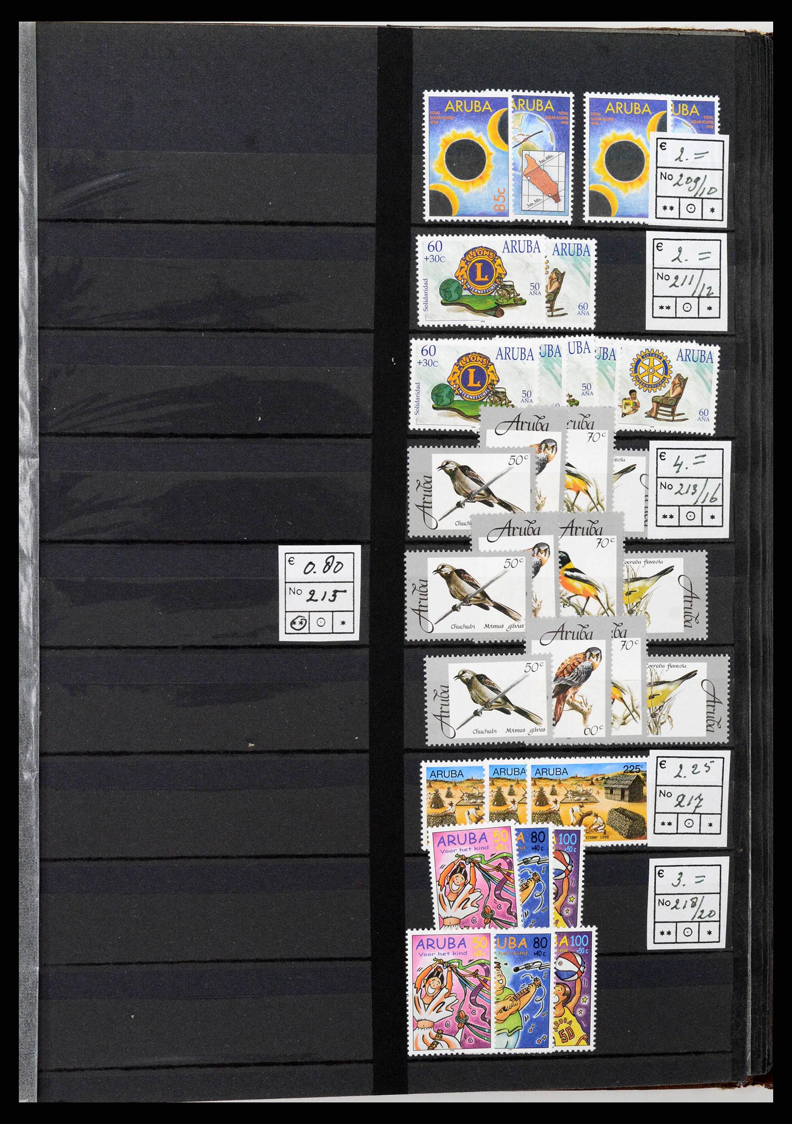 38261 0034 - Stamp collection 38261 Netherlands New Guinea and Aruba 1950-2007.