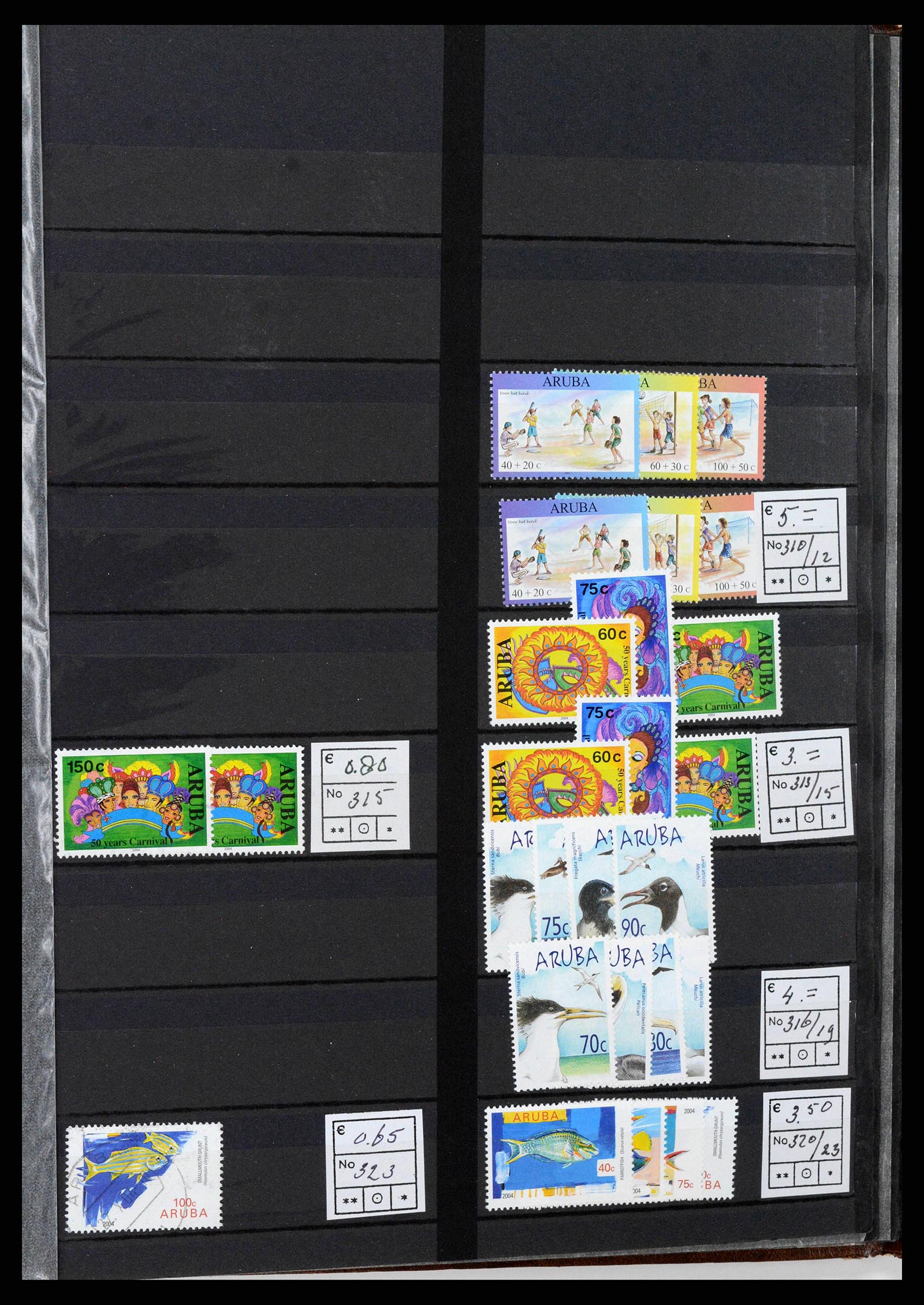 38261 0042 - Postzegelverzameling 38261 Nederlands Nieuw Guinea en Aruba 1950-2007