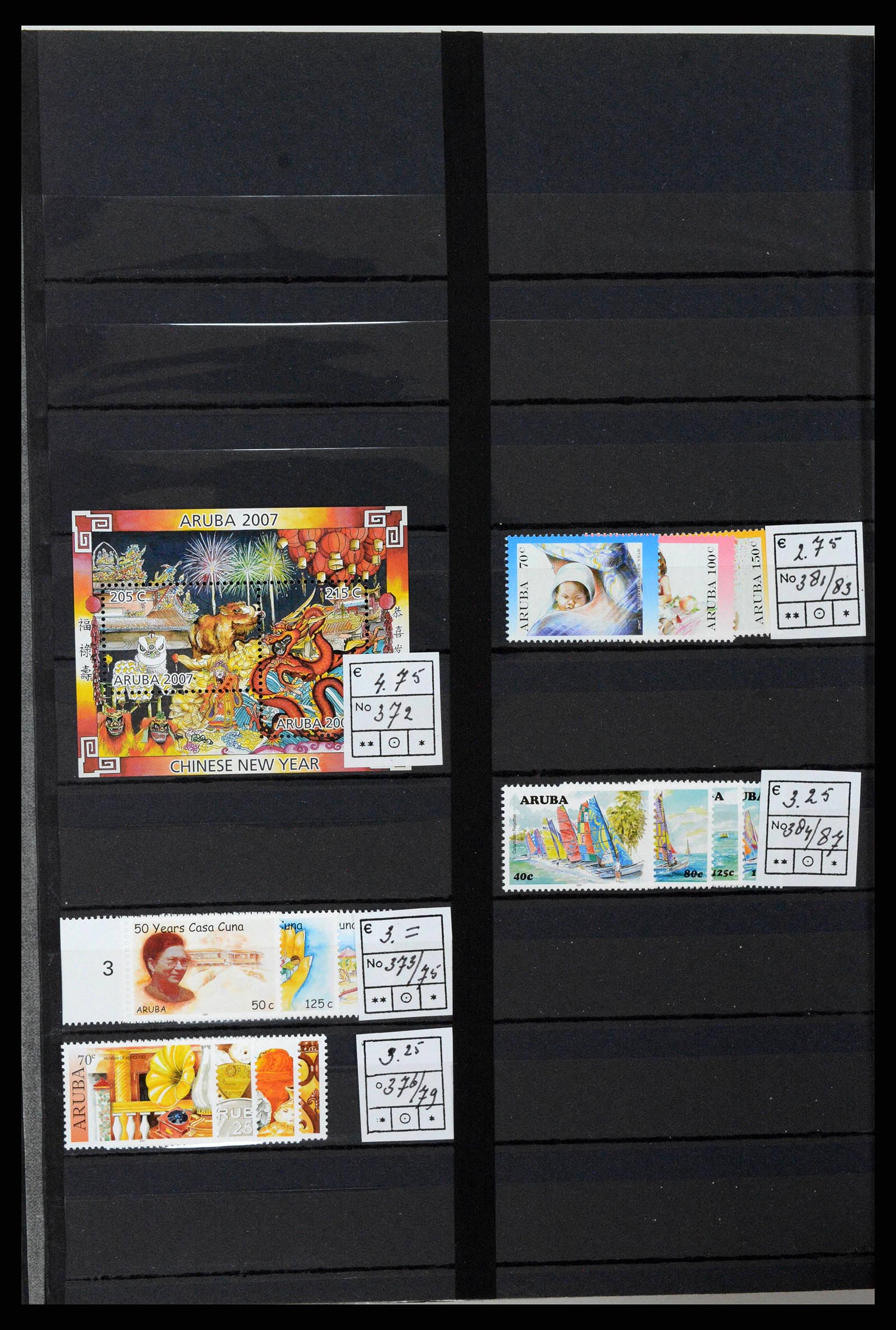 38261 0045 - Postzegelverzameling 38261 Nederlands Nieuw Guinea en Aruba 1950-2007