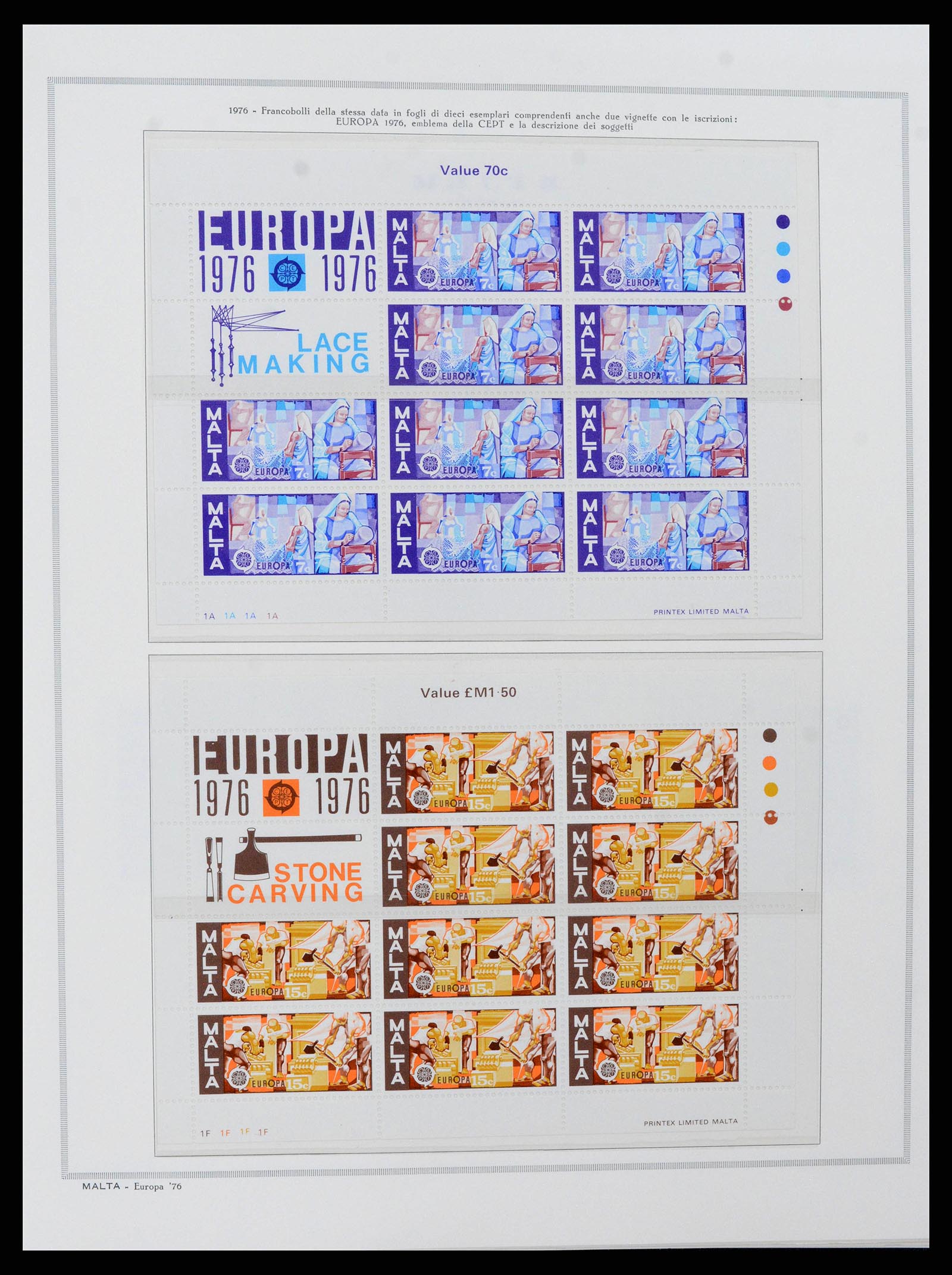 38262 0005 - Postzegelverzameling 38262 Malta 1975-1998.