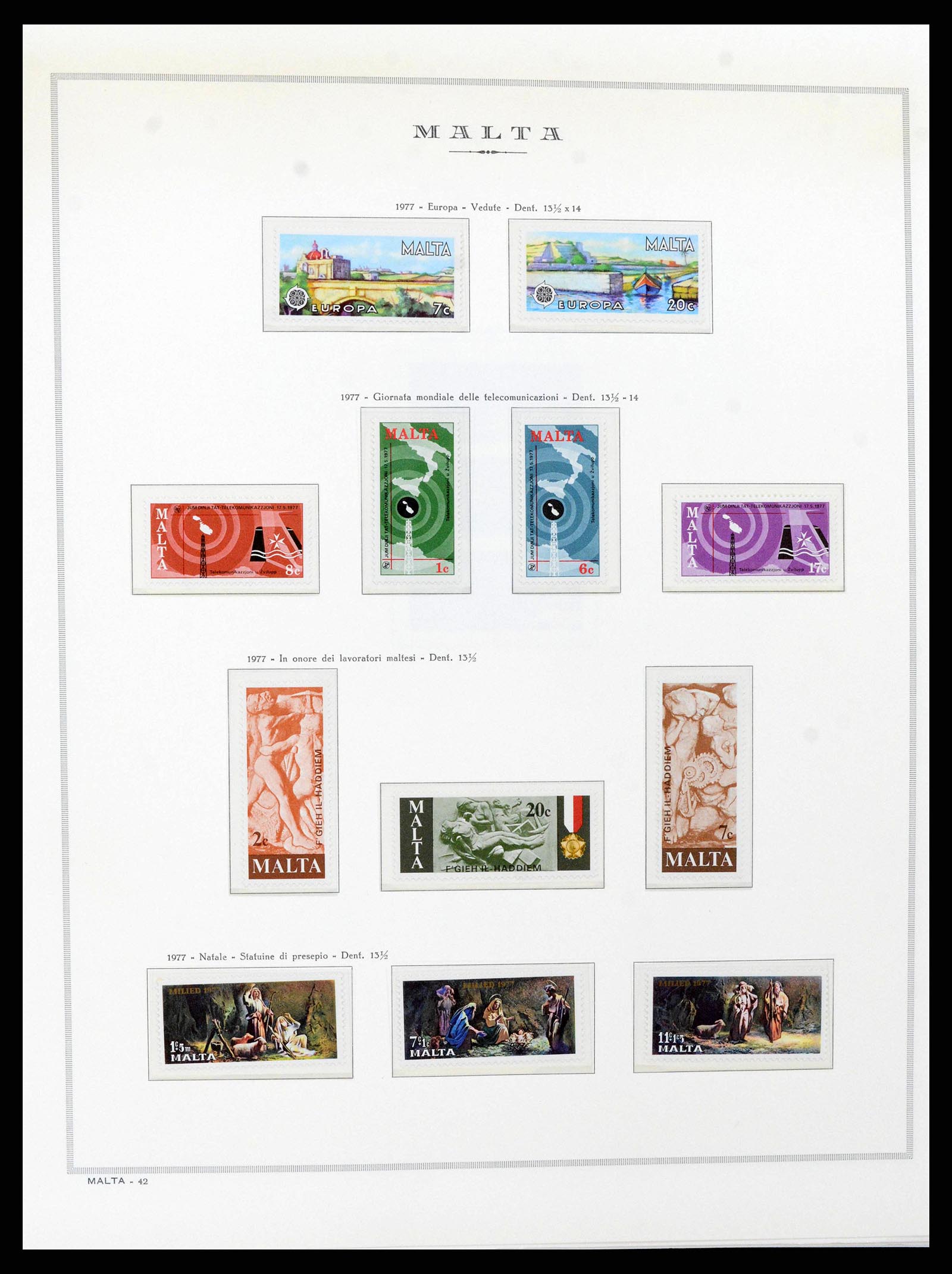 38262 0007 - Postzegelverzameling 38262 Malta 1975-1998.