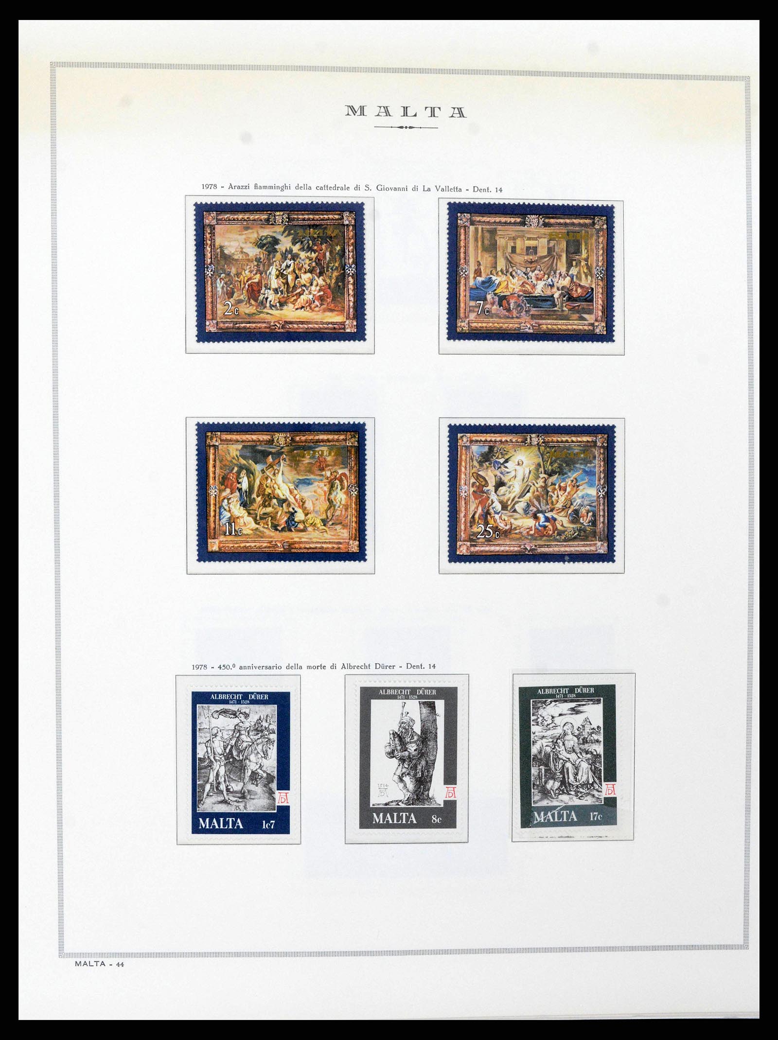 38262 0009 - Postzegelverzameling 38262 Malta 1975-1998.