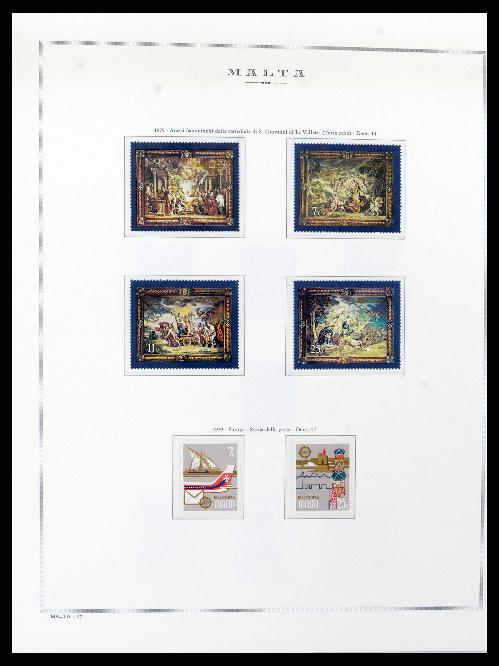 38262 0014 - Postzegelverzameling 38262 Malta 1975-1998.