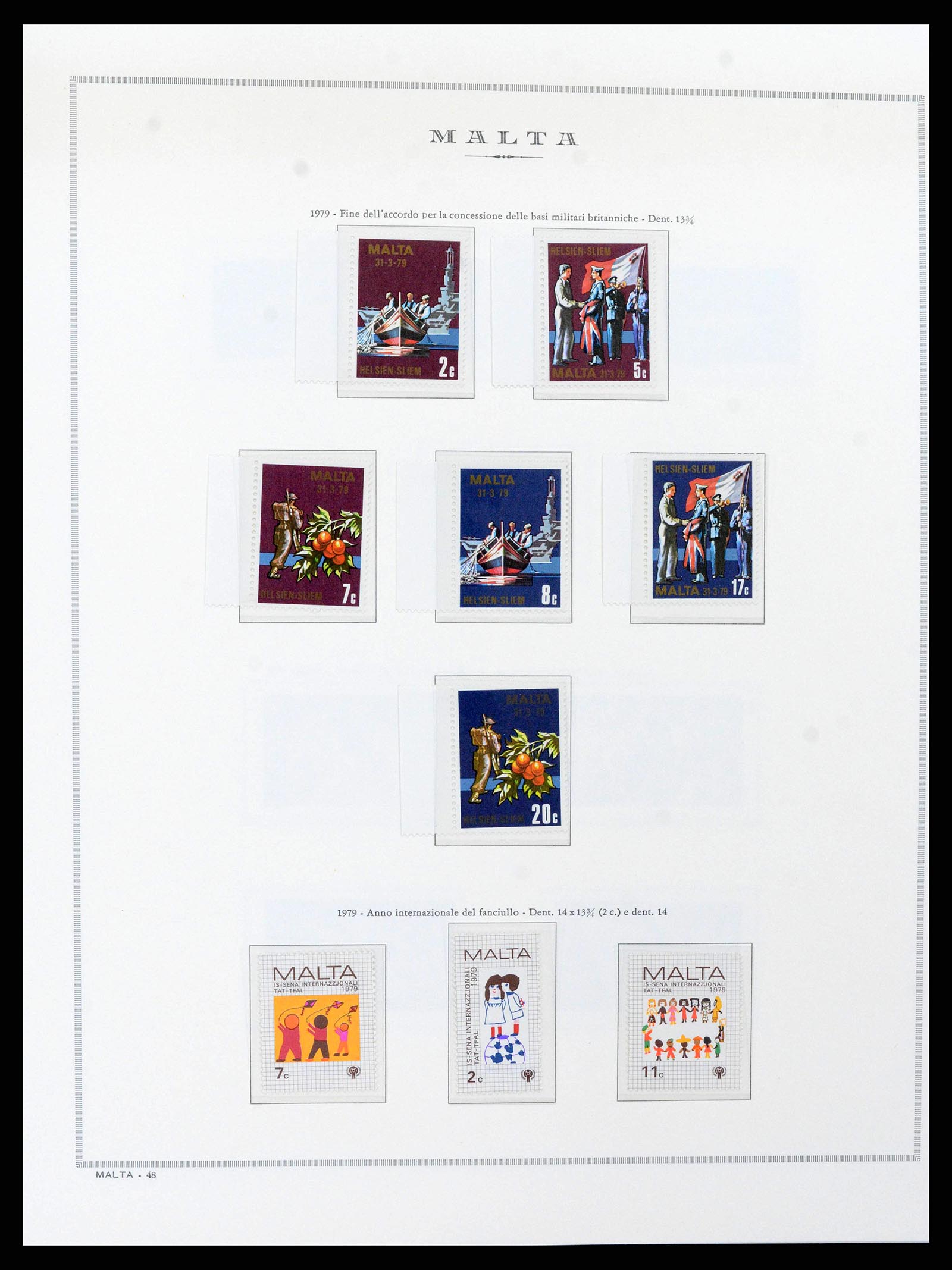 38262 0015 - Postzegelverzameling 38262 Malta 1975-1998.