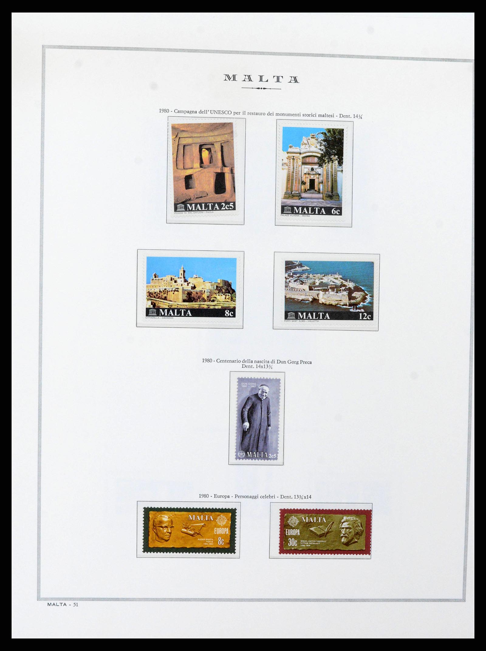 38262 0020 - Postzegelverzameling 38262 Malta 1975-1998.