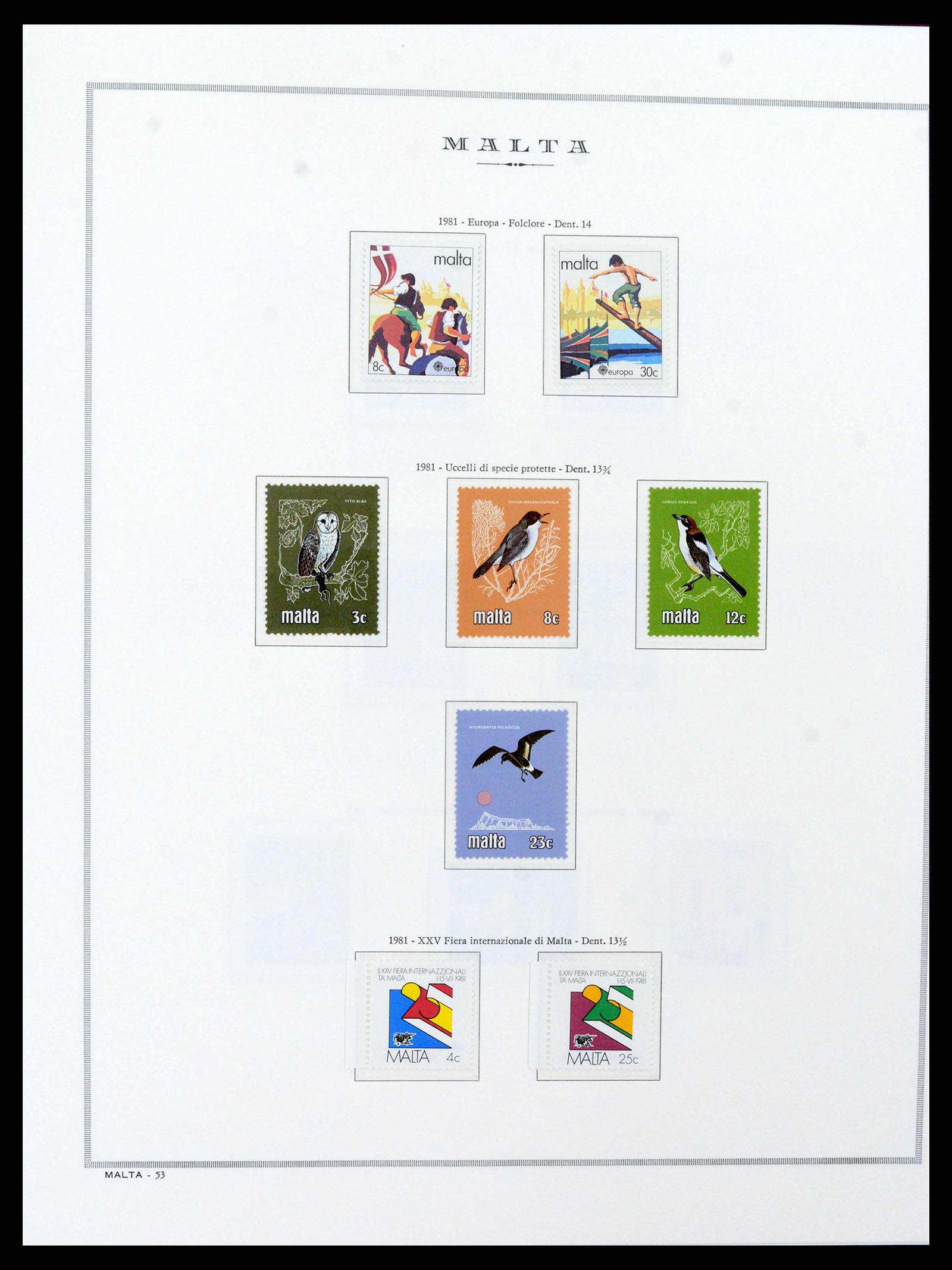 38262 0023 - Stamp collection 38262 Malta 1975-1998.