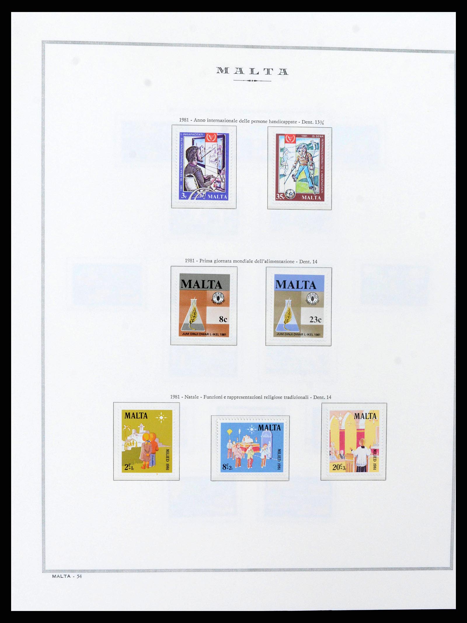 38262 0024 - Stamp collection 38262 Malta 1975-1998.