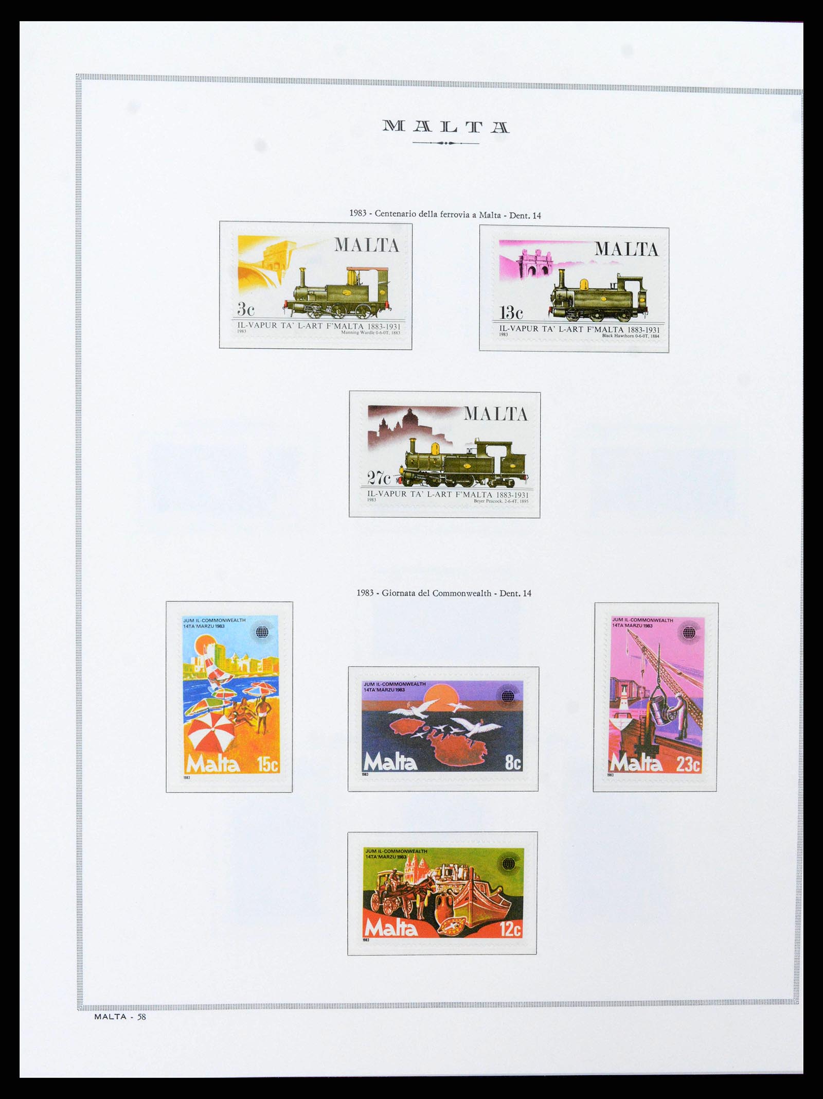 38262 0028 - Stamp collection 38262 Malta 1975-1998.
