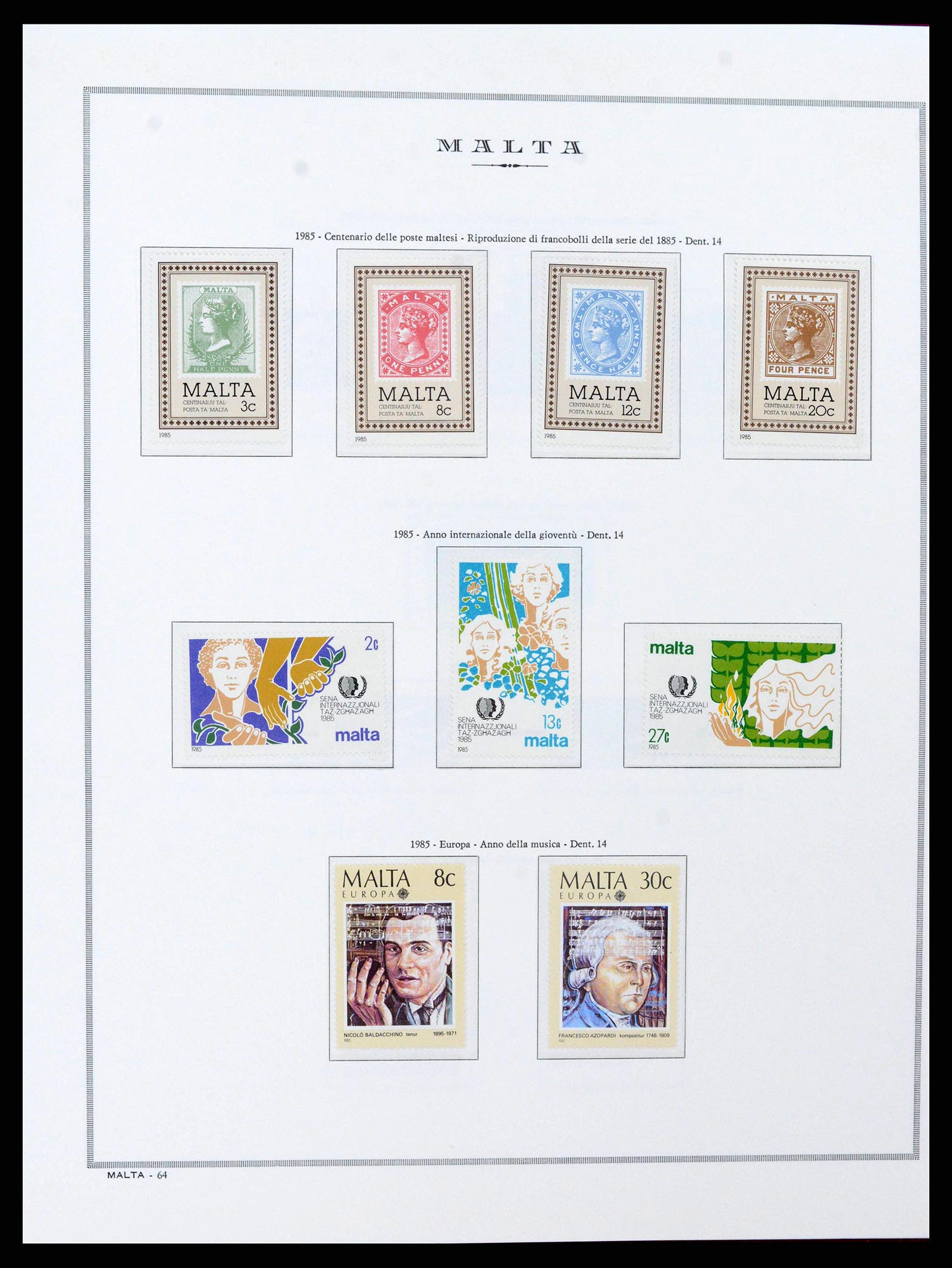 38262 0033 - Stamp collection 38262 Malta 1975-1998.