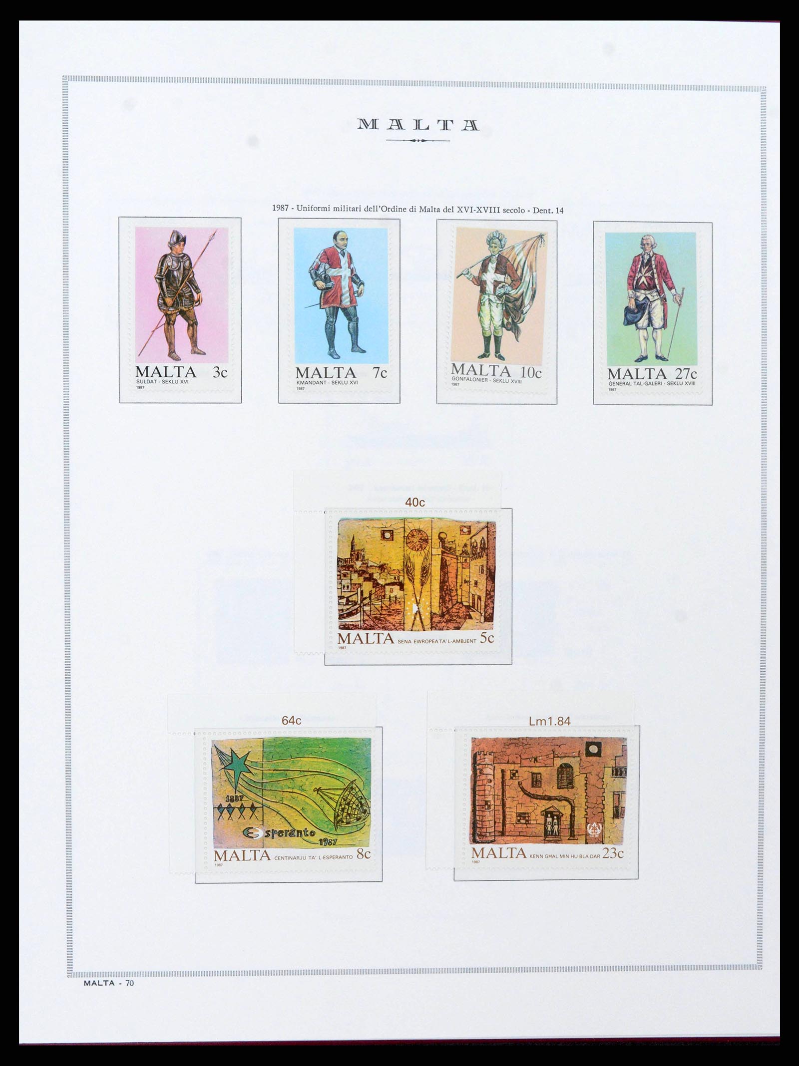 38262 0040 - Stamp collection 38262 Malta 1975-1998.
