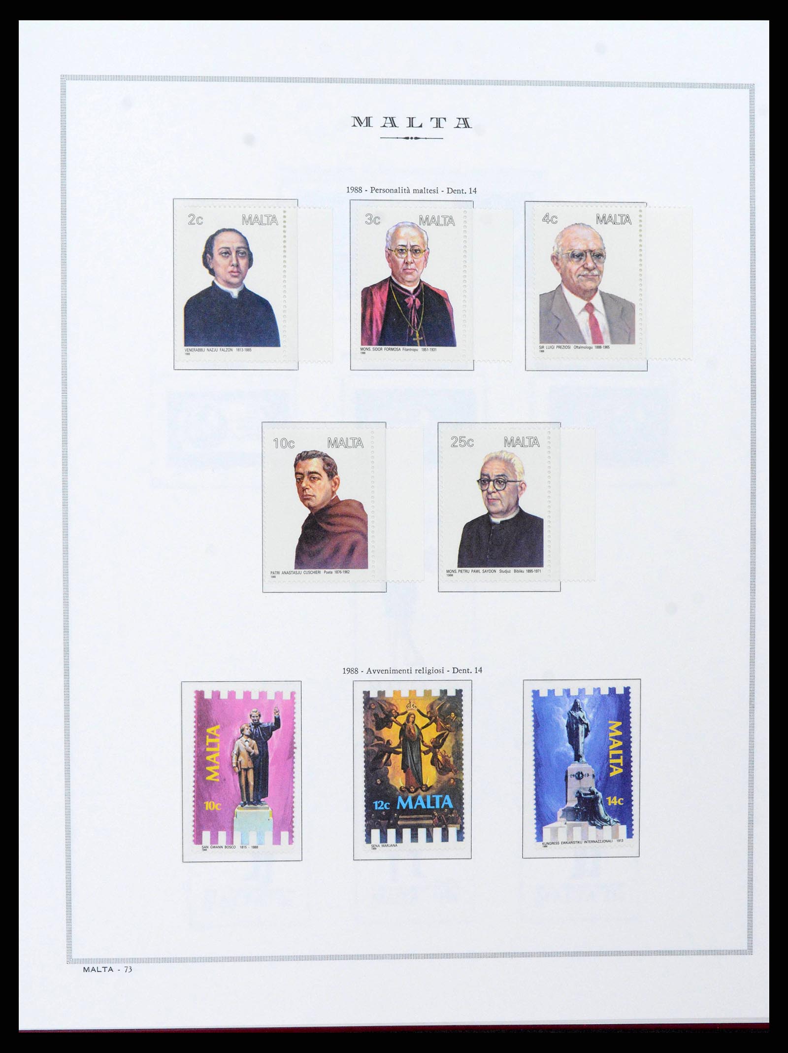 38262 0043 - Stamp collection 38262 Malta 1975-1998.
