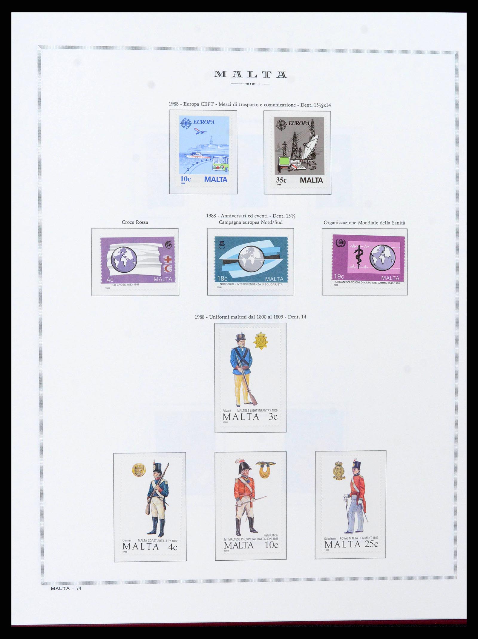 38262 0044 - Stamp collection 38262 Malta 1975-1998.