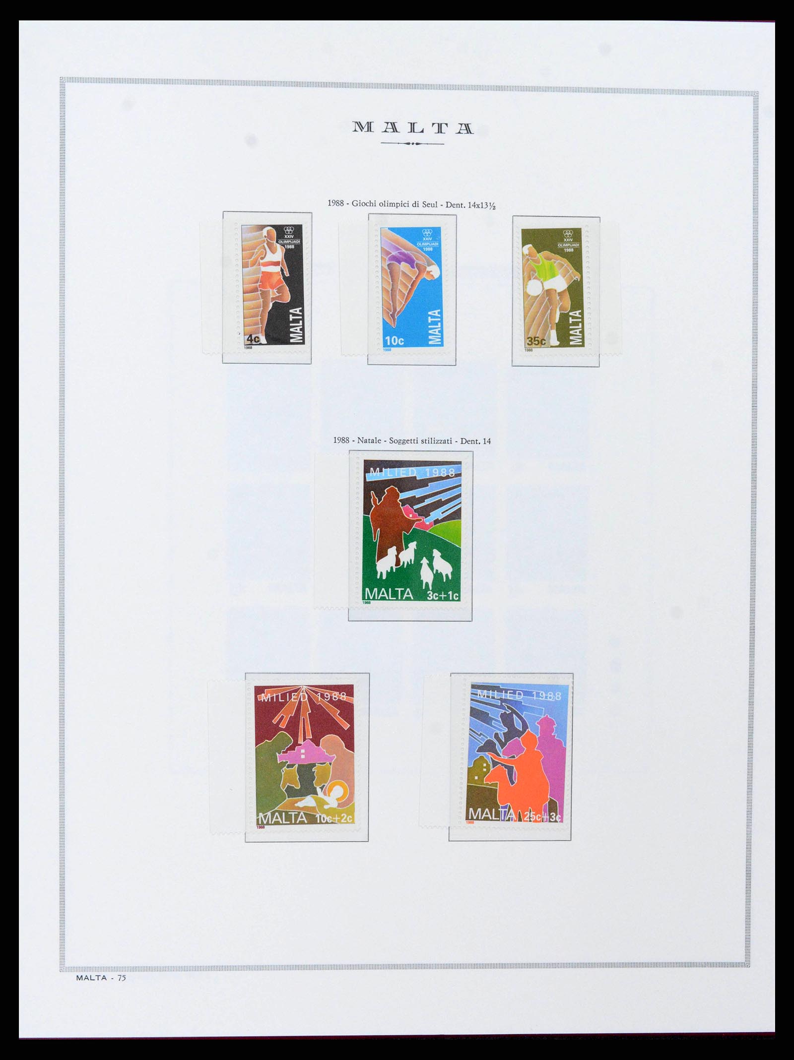 38262 0045 - Stamp collection 38262 Malta 1975-1998.