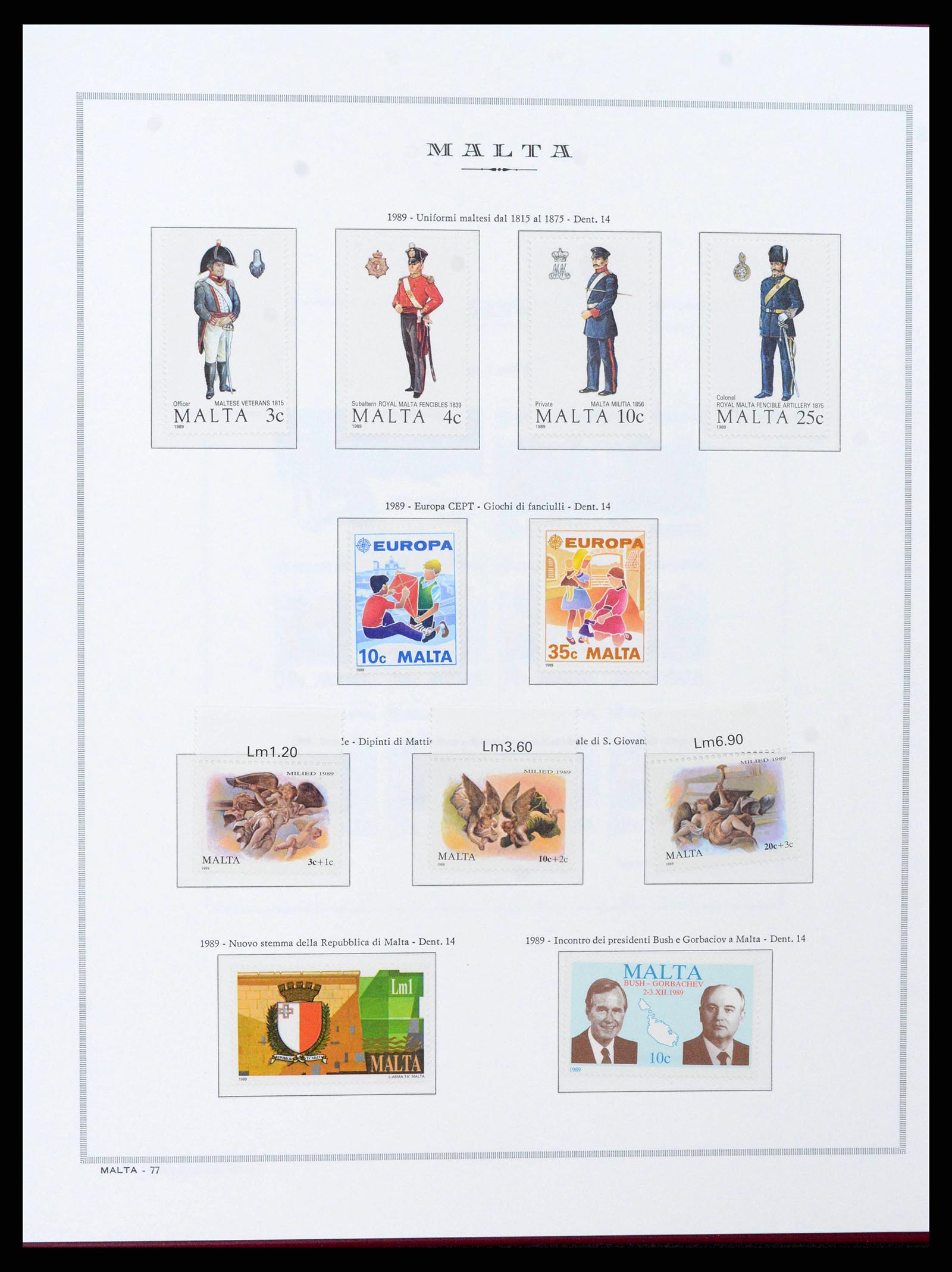 38262 0050 - Stamp collection 38262 Malta 1975-1998.