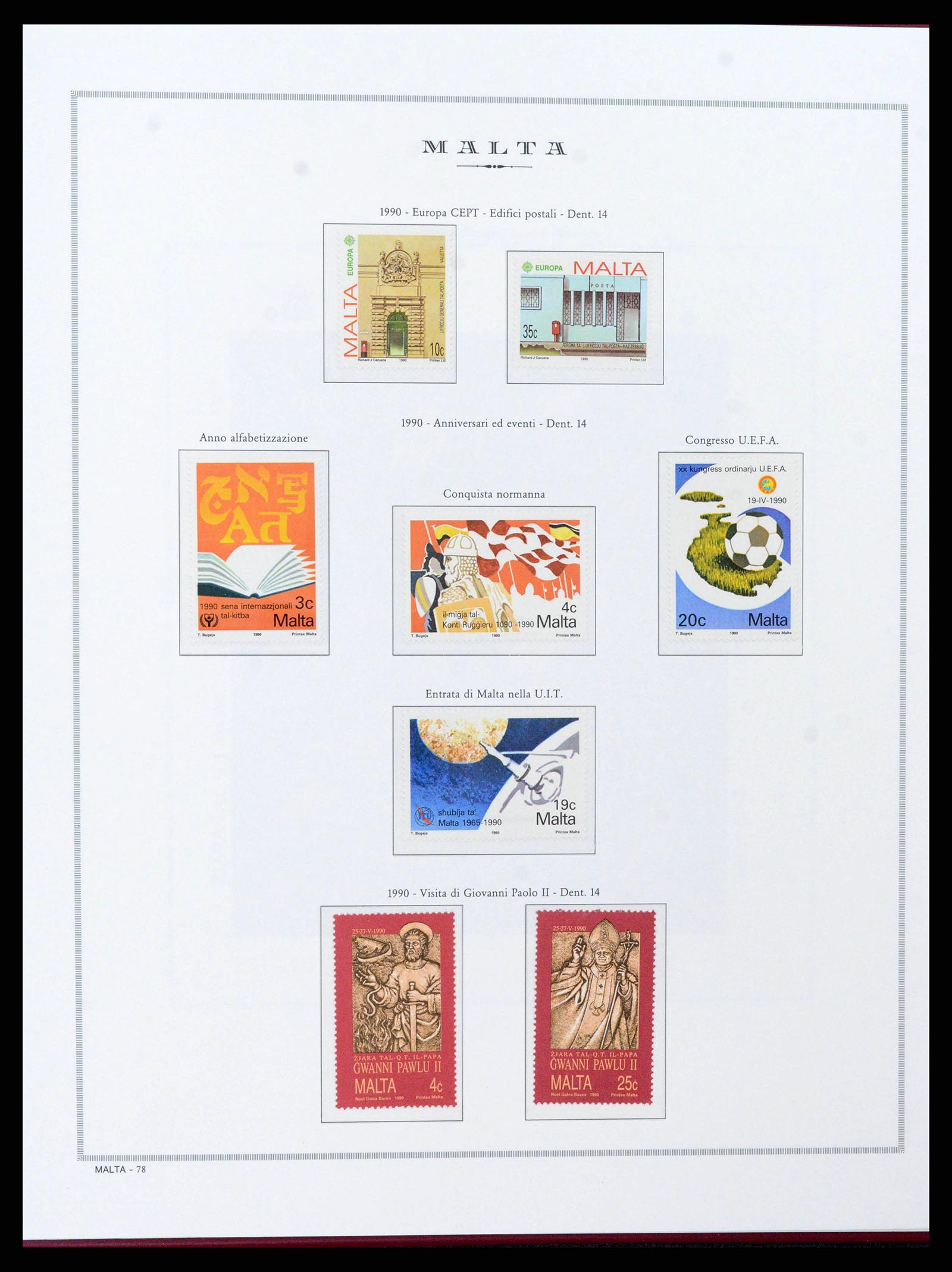 38262 0053 - Stamp collection 38262 Malta 1975-1998.