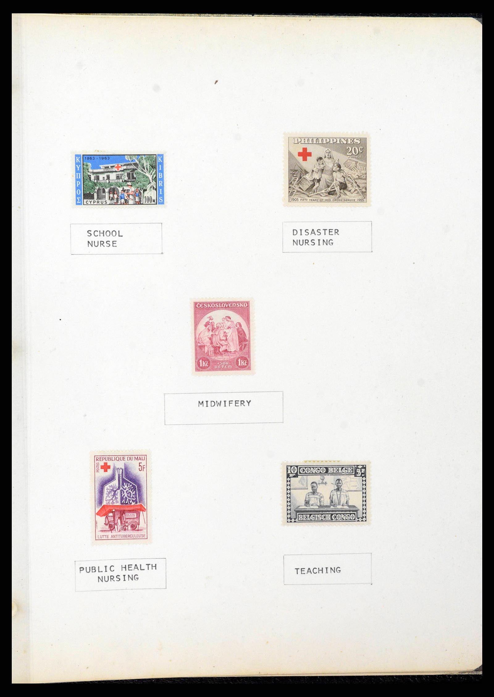 38266 0012 - Postzegelverzameling 38266 Motief Rode Kruis 1920-1970.