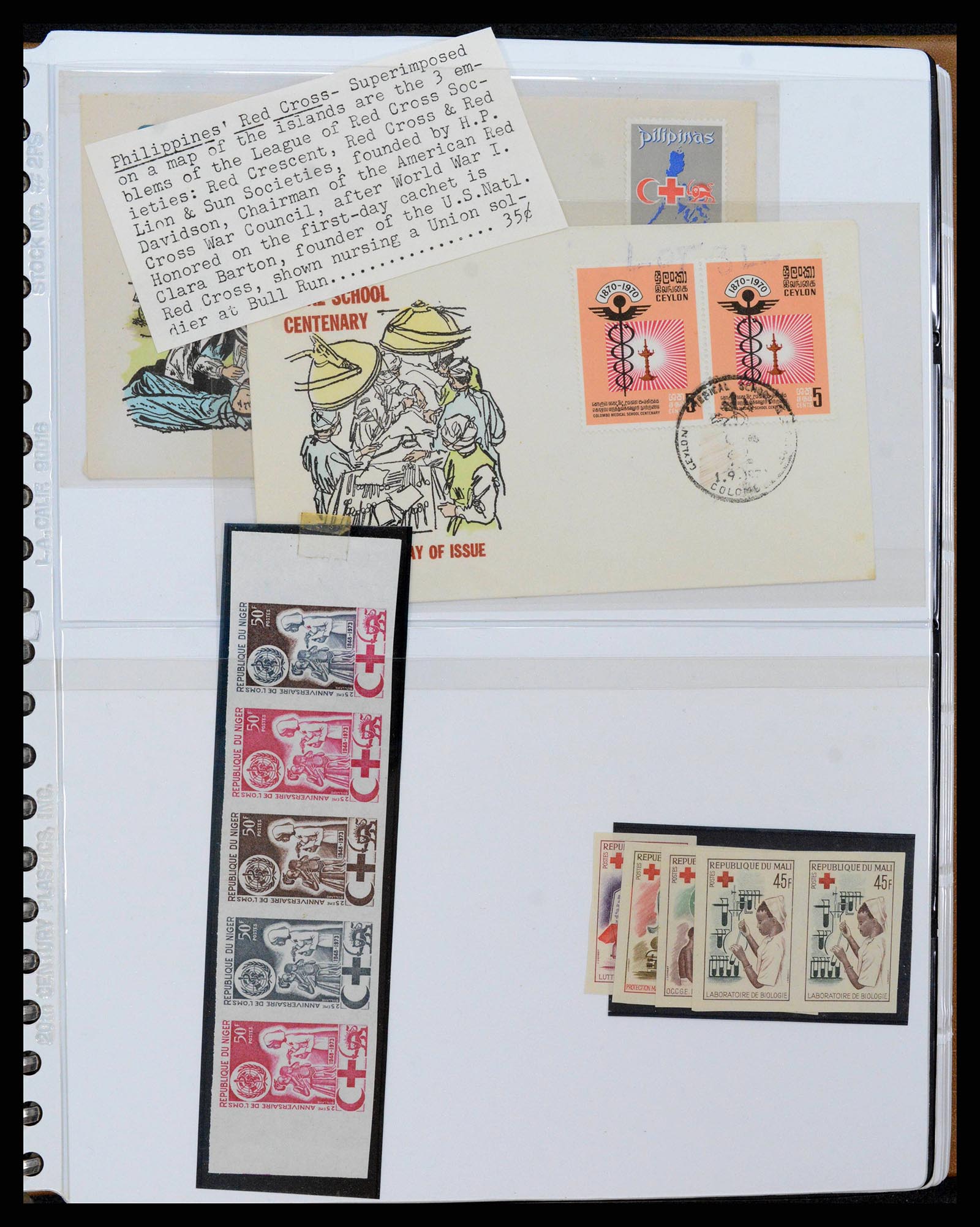 38266 0020 - Postzegelverzameling 38266 Motief Rode Kruis 1920-1970.