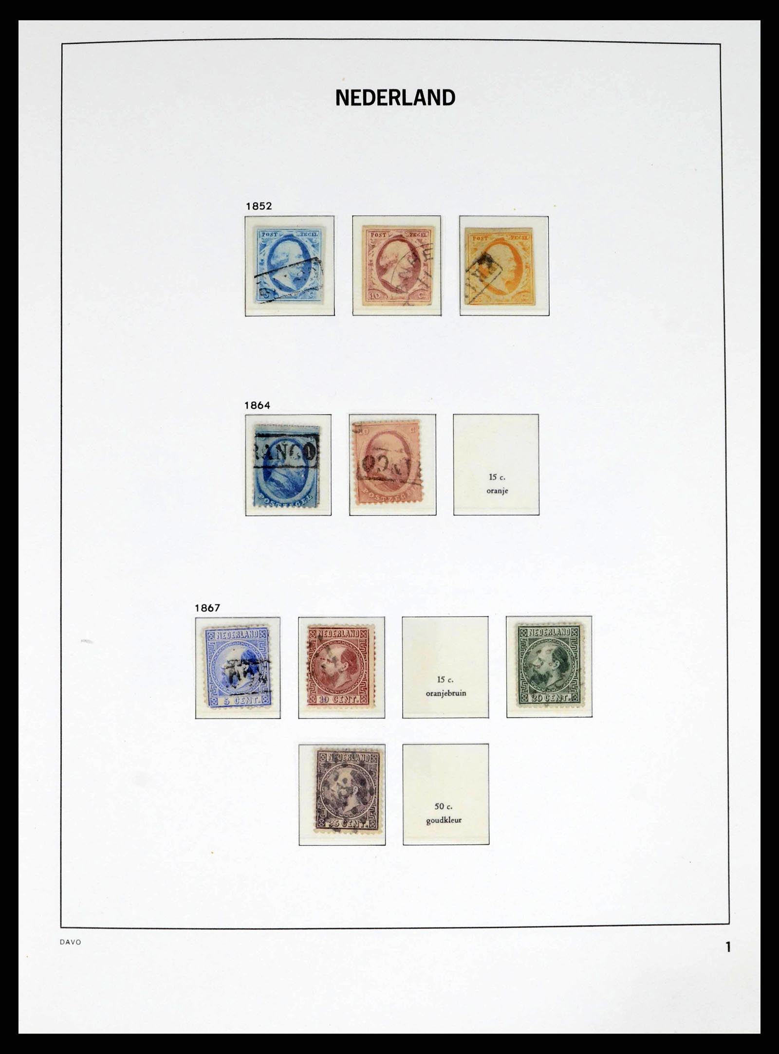 38268 0001 - Postzegelverzameling 38268 Nederland 1852-1986.
