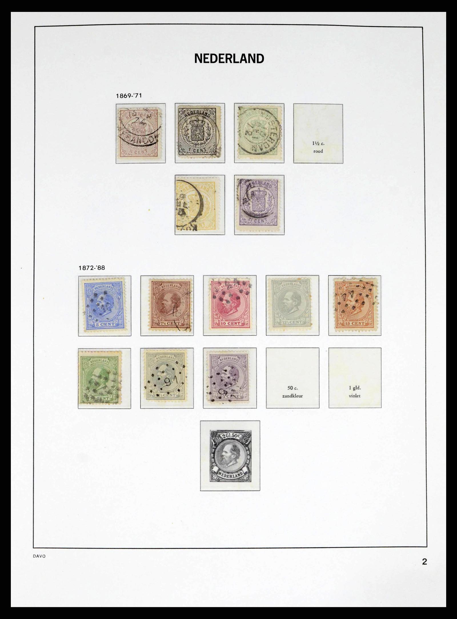 38268 0002 - Postzegelverzameling 38268 Nederland 1852-1986.