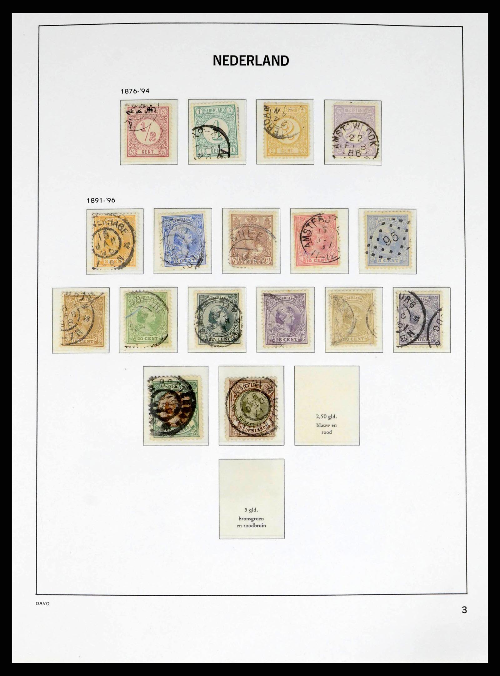 38268 0003 - Postzegelverzameling 38268 Nederland 1852-1986.