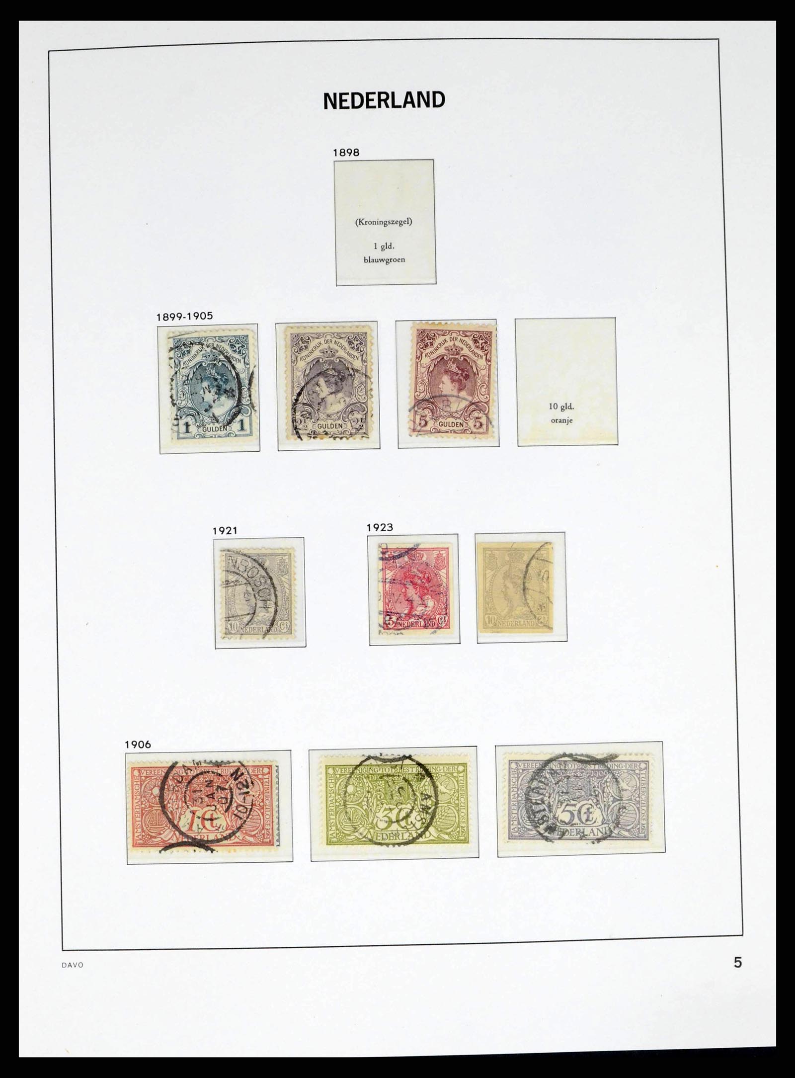 38268 0005 - Postzegelverzameling 38268 Nederland 1852-1986.
