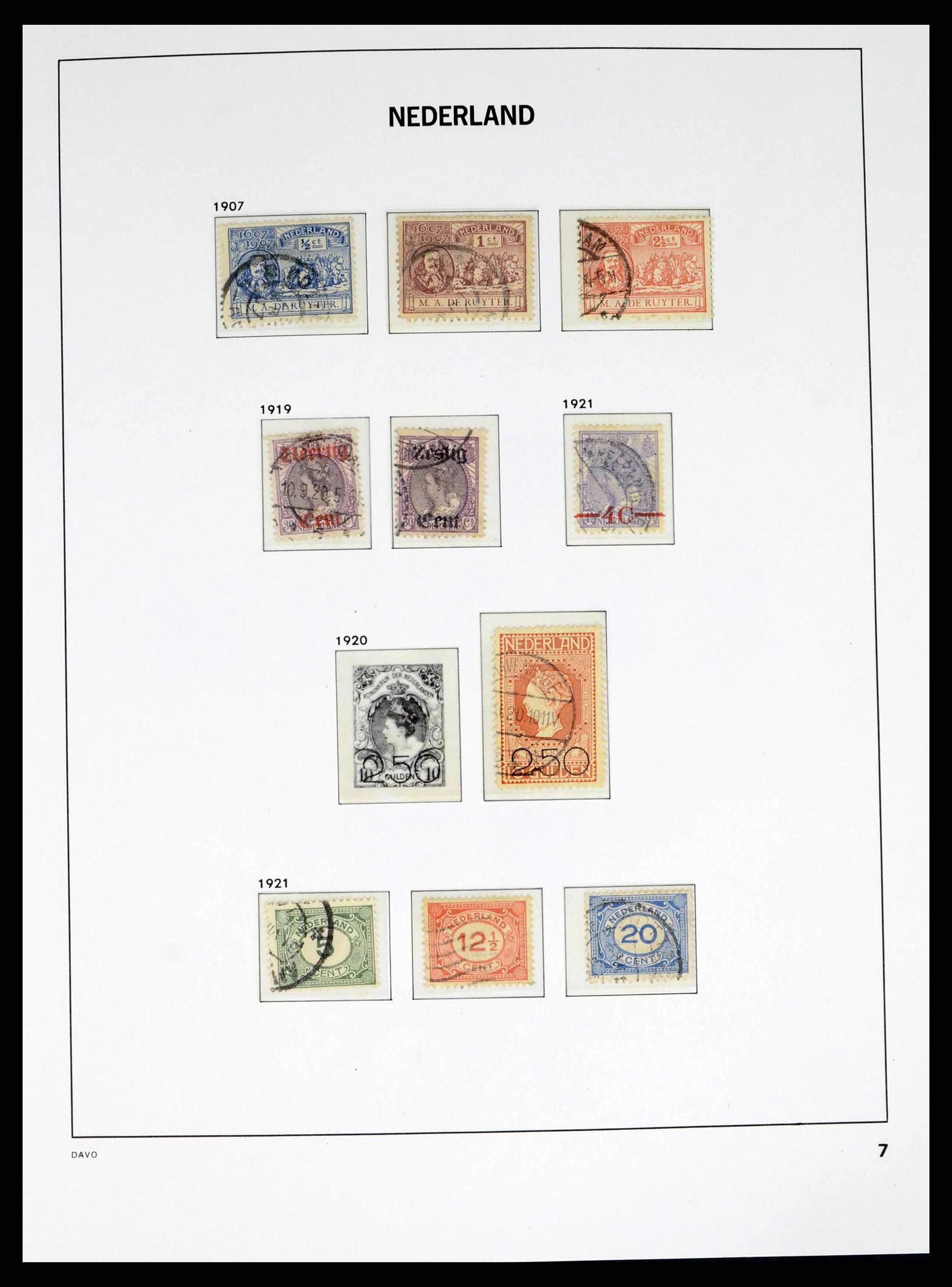 38268 0007 - Postzegelverzameling 38268 Nederland 1852-1986.