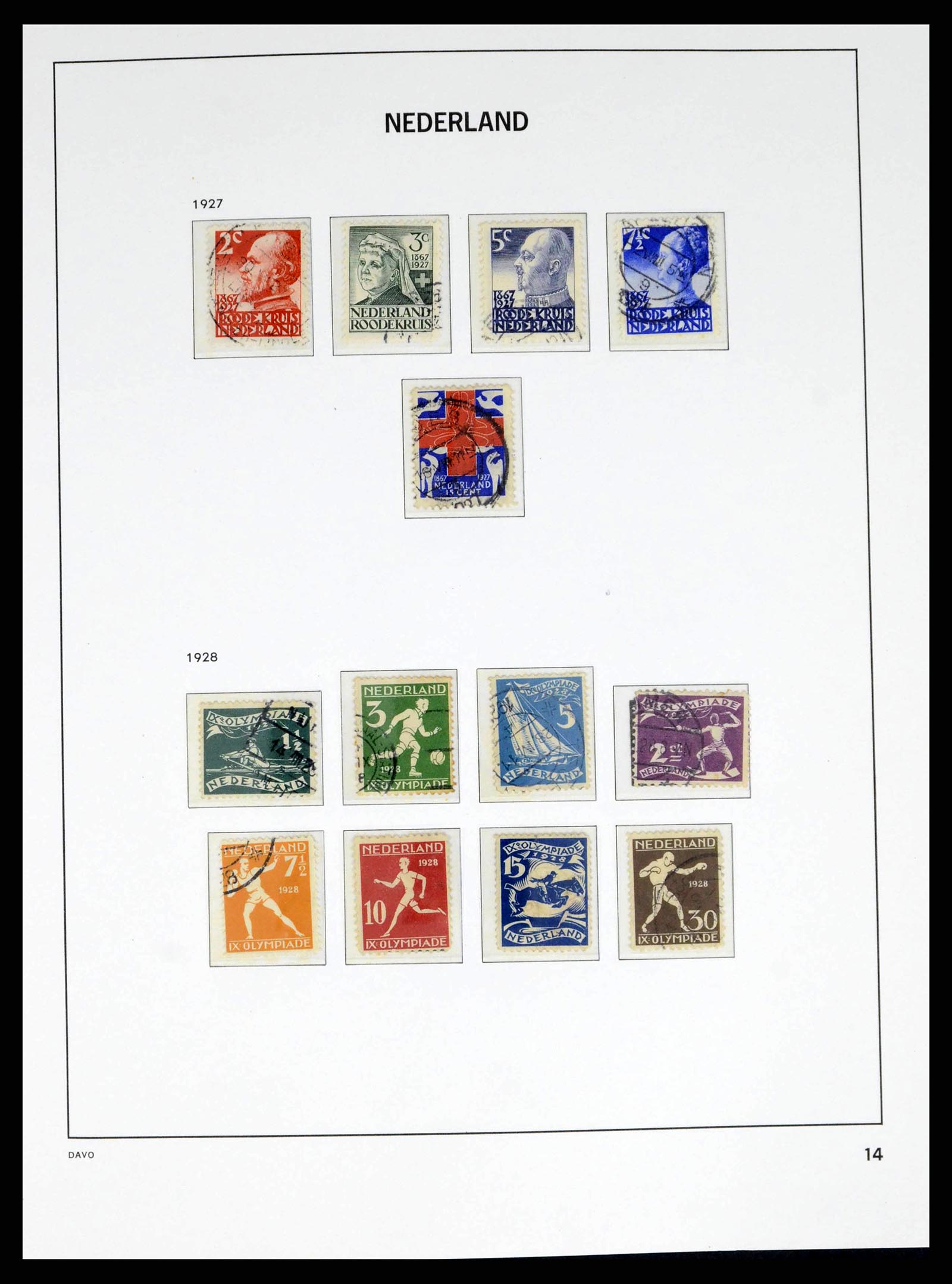 38268 0014 - Postzegelverzameling 38268 Nederland 1852-1986.