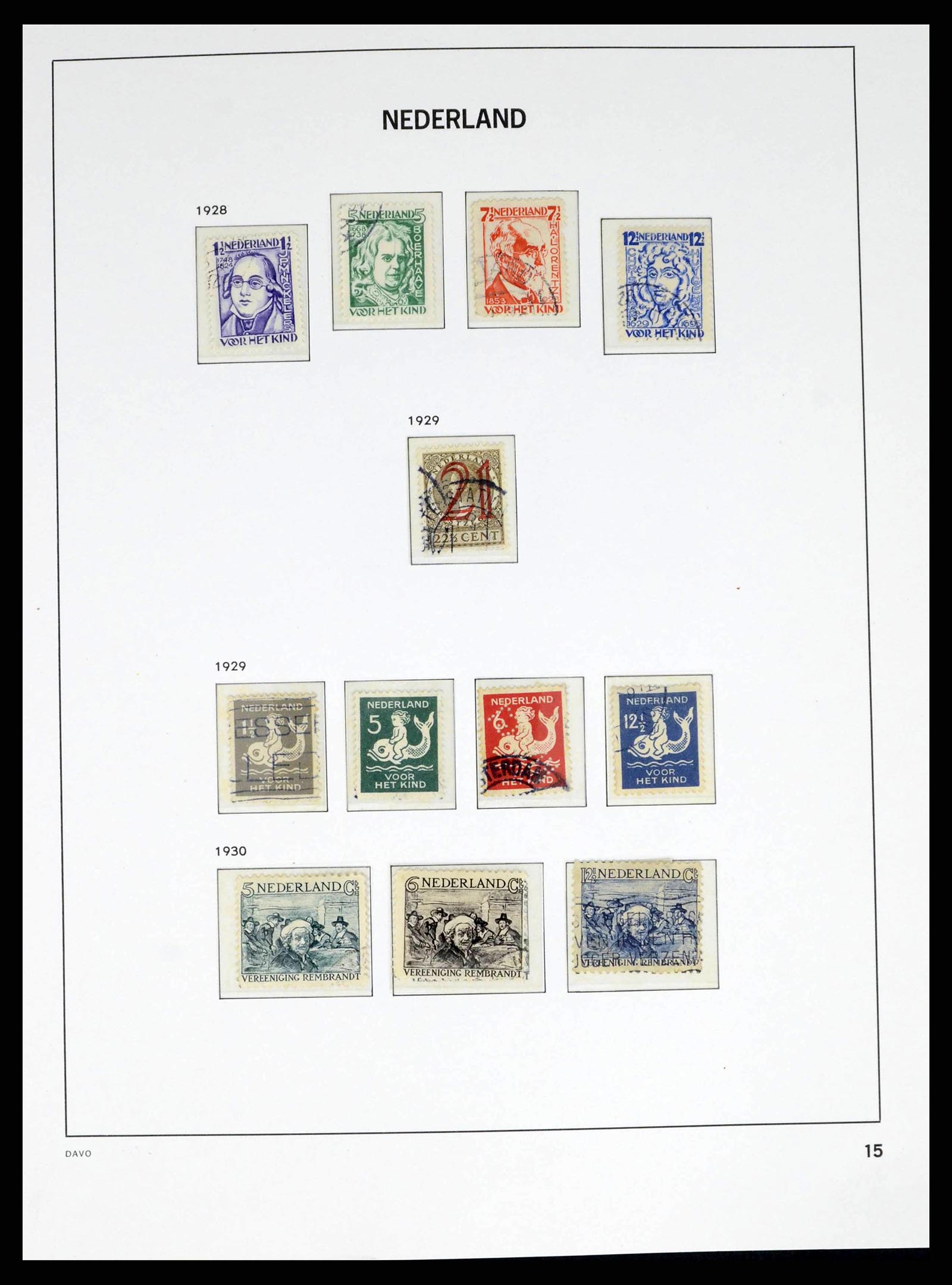 38268 0015 - Postzegelverzameling 38268 Nederland 1852-1986.