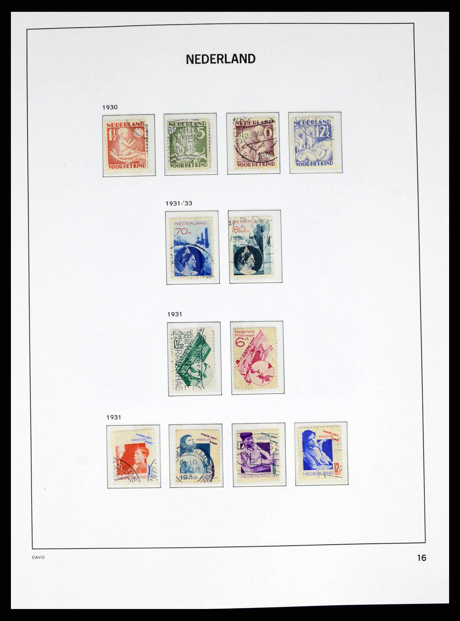 38268 0016 - Postzegelverzameling 38268 Nederland 1852-1986.