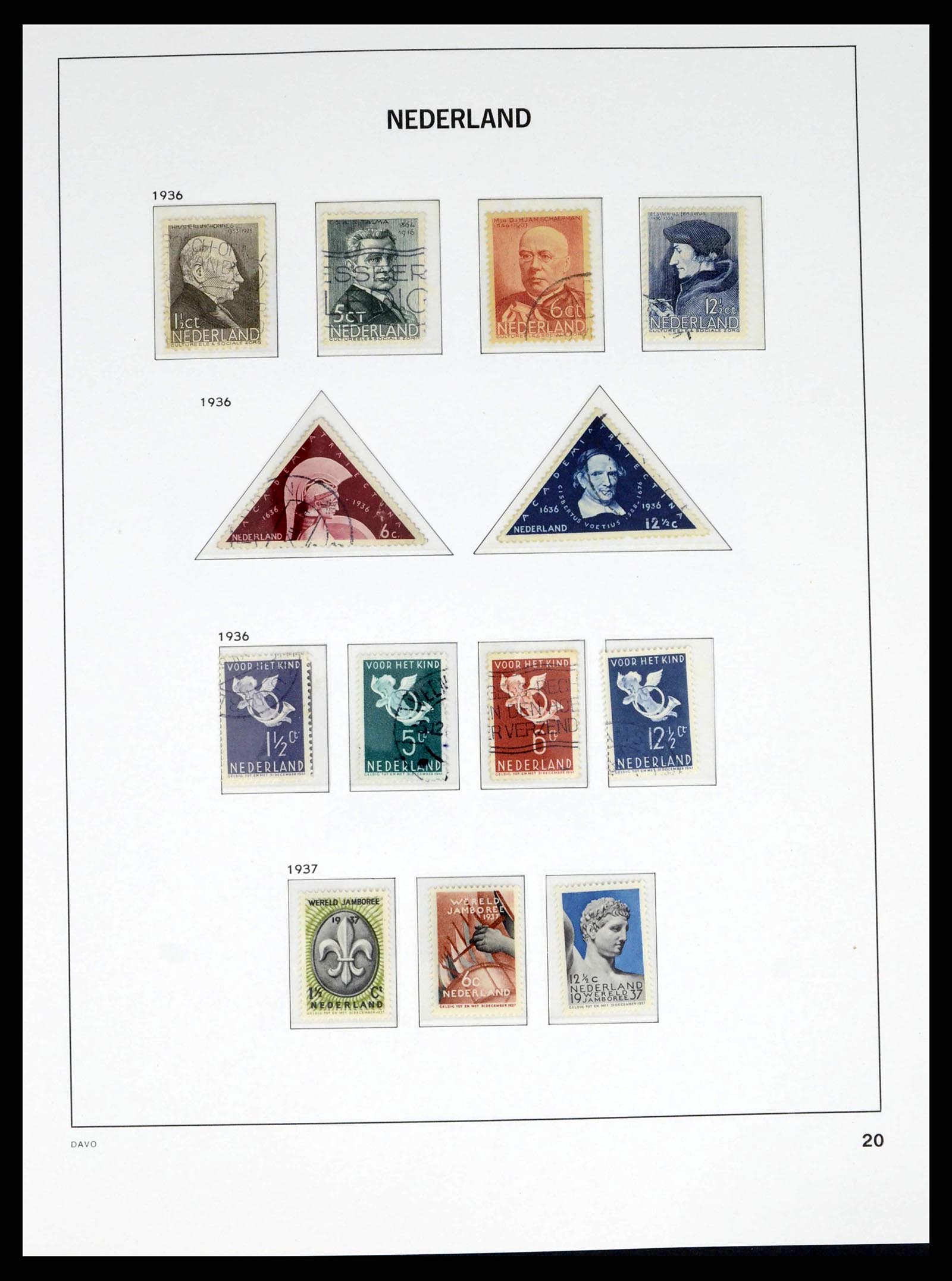 38268 0020 - Postzegelverzameling 38268 Nederland 1852-1986.