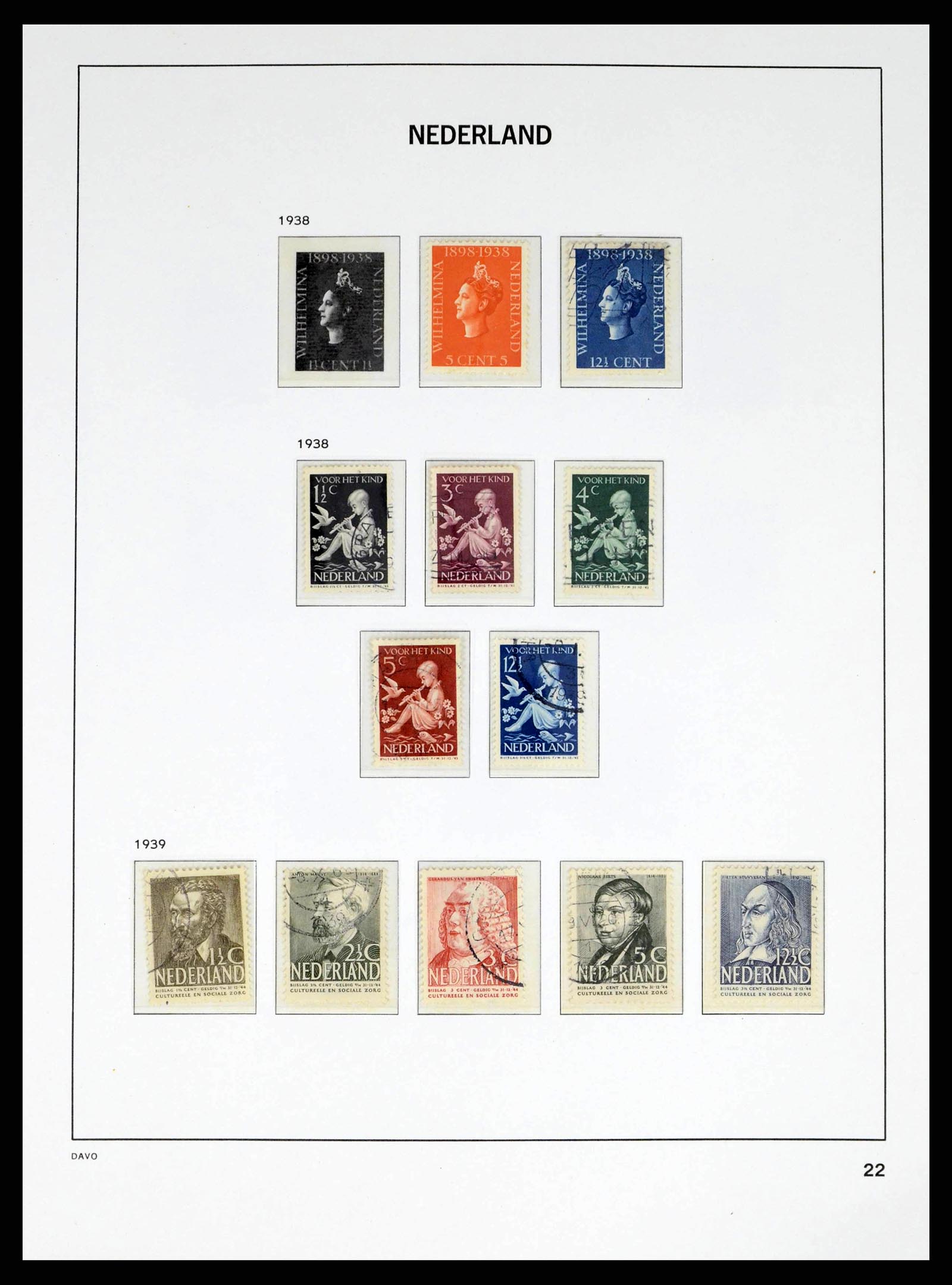 38268 0022 - Postzegelverzameling 38268 Nederland 1852-1986.