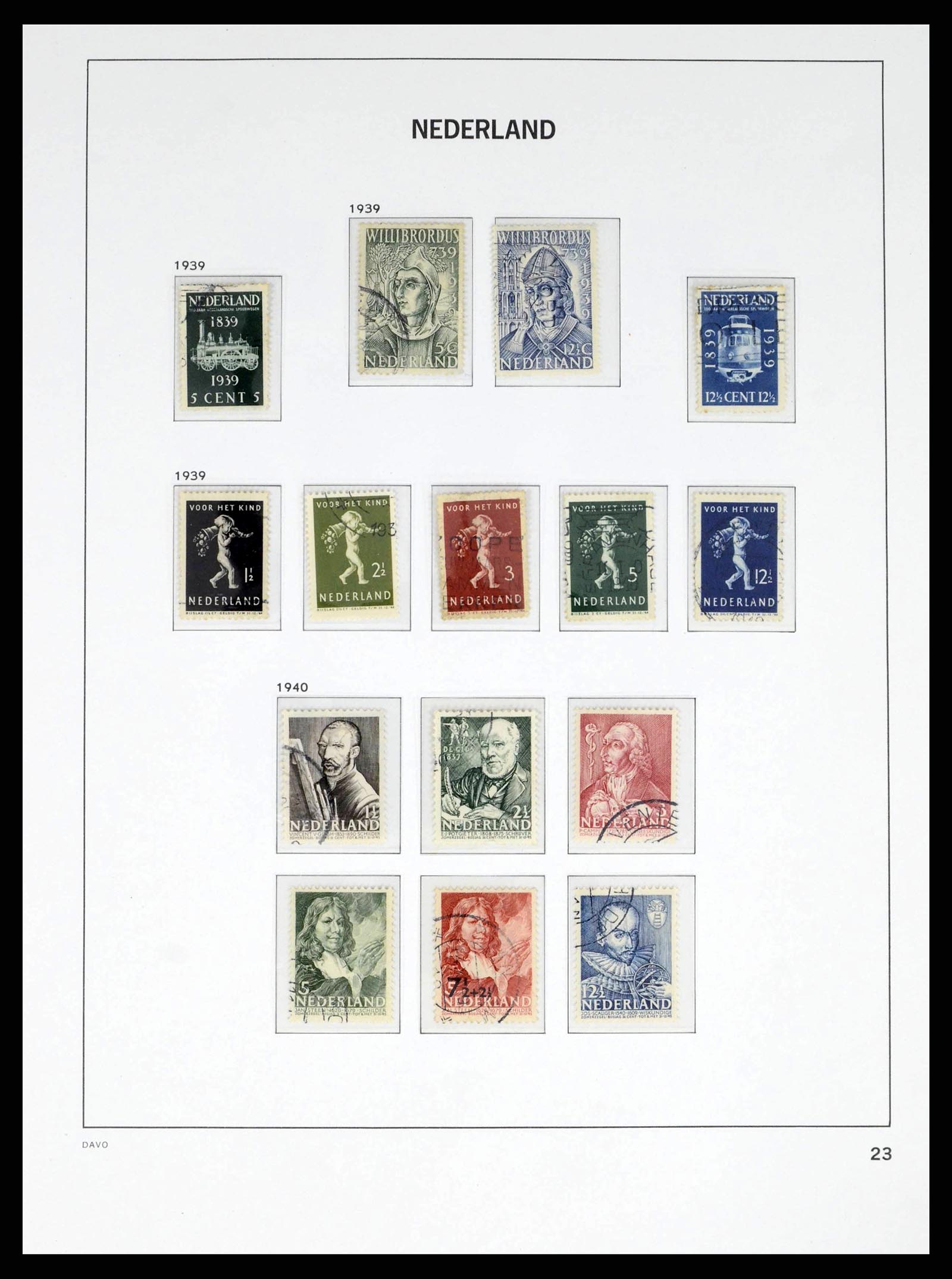 38268 0023 - Postzegelverzameling 38268 Nederland 1852-1986.