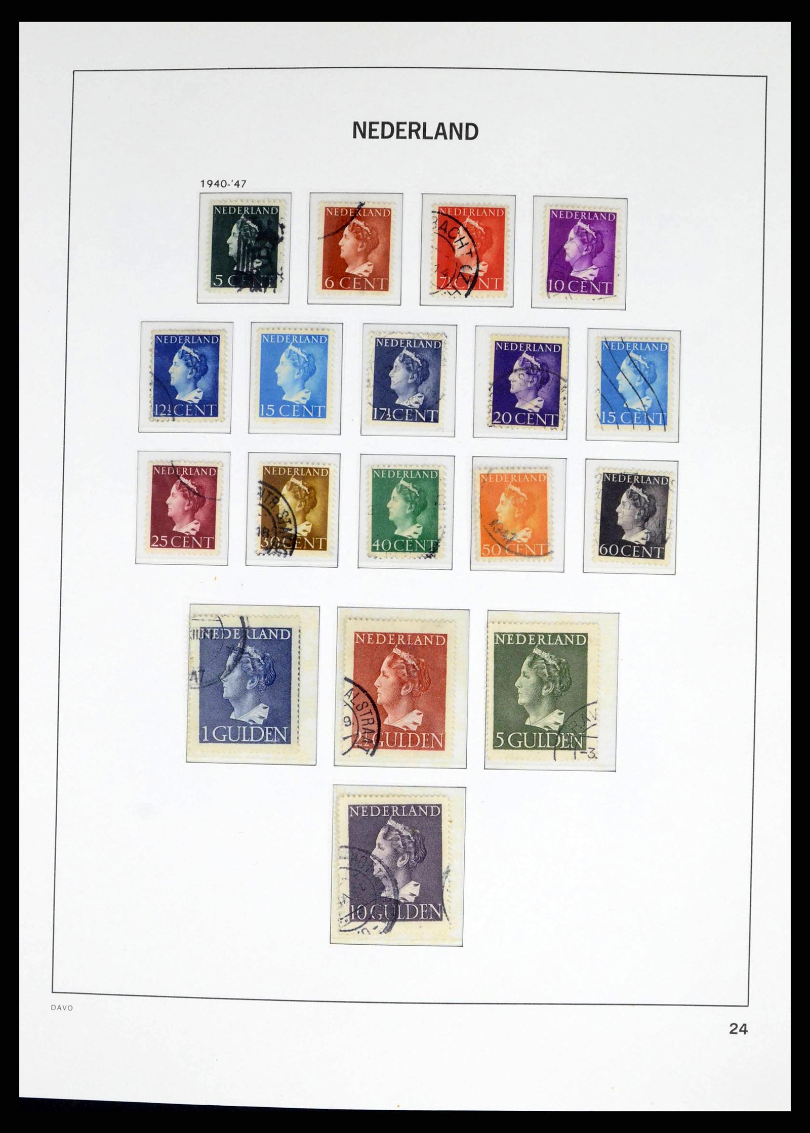38268 0024 - Postzegelverzameling 38268 Nederland 1852-1986.