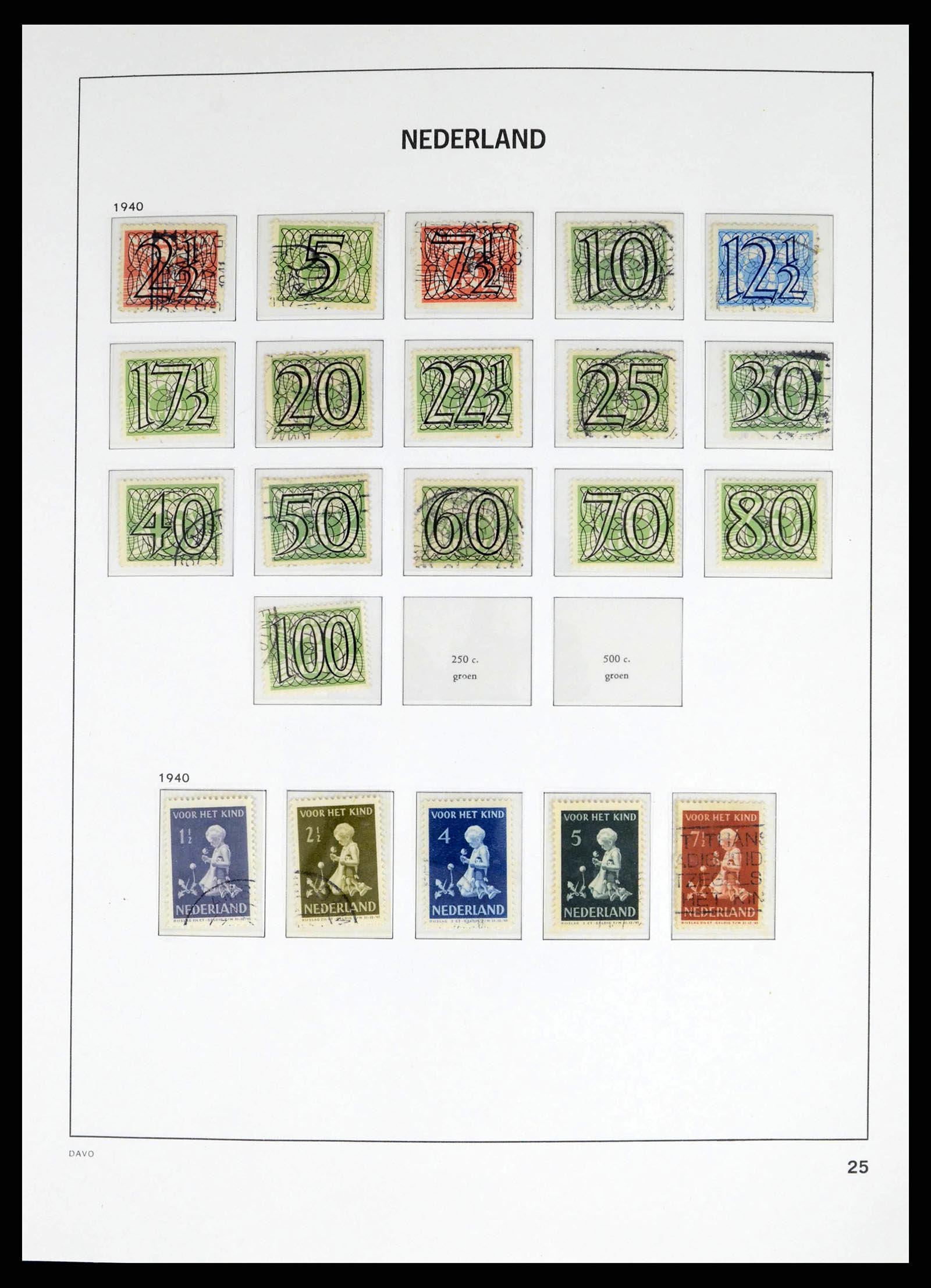 38268 0025 - Postzegelverzameling 38268 Nederland 1852-1986.