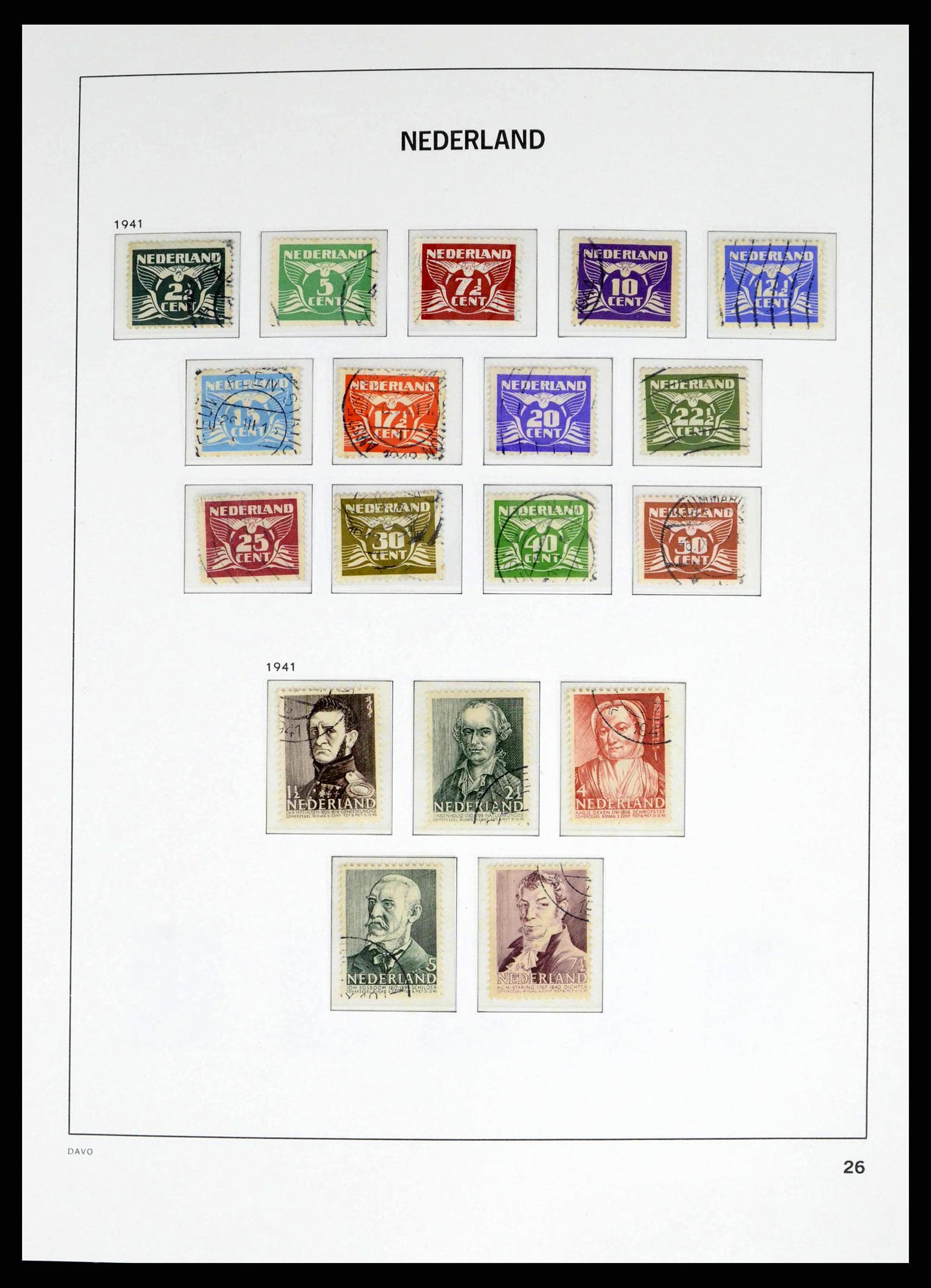 38268 0026 - Postzegelverzameling 38268 Nederland 1852-1986.