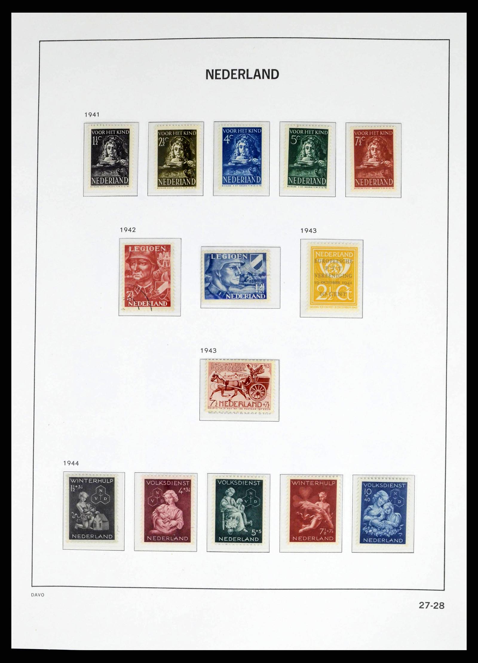 38268 0027 - Postzegelverzameling 38268 Nederland 1852-1986.