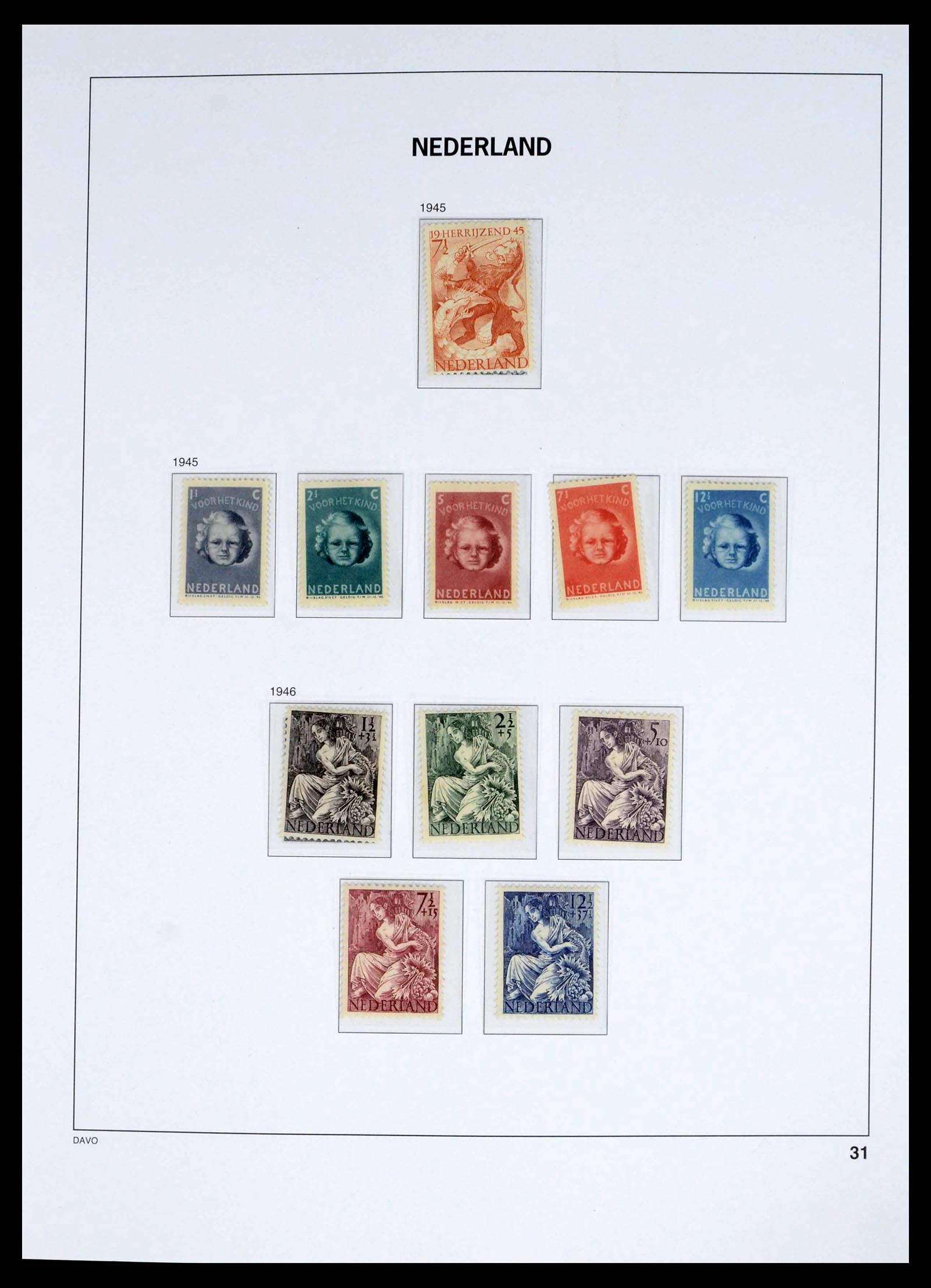 38268 0030 - Postzegelverzameling 38268 Nederland 1852-1986.